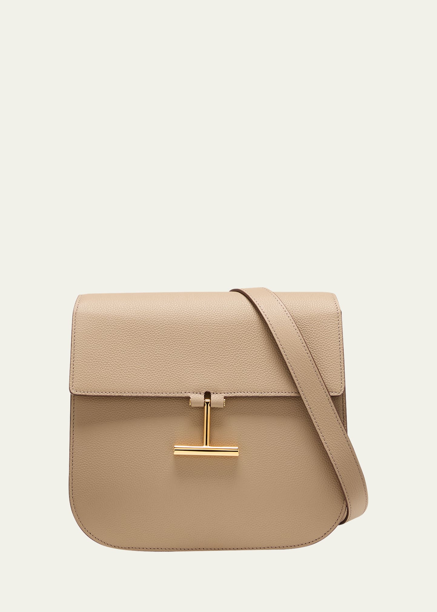 Tom Ford Mini Tara Leather Shoulder Bag In 1g006 Silk Taupe