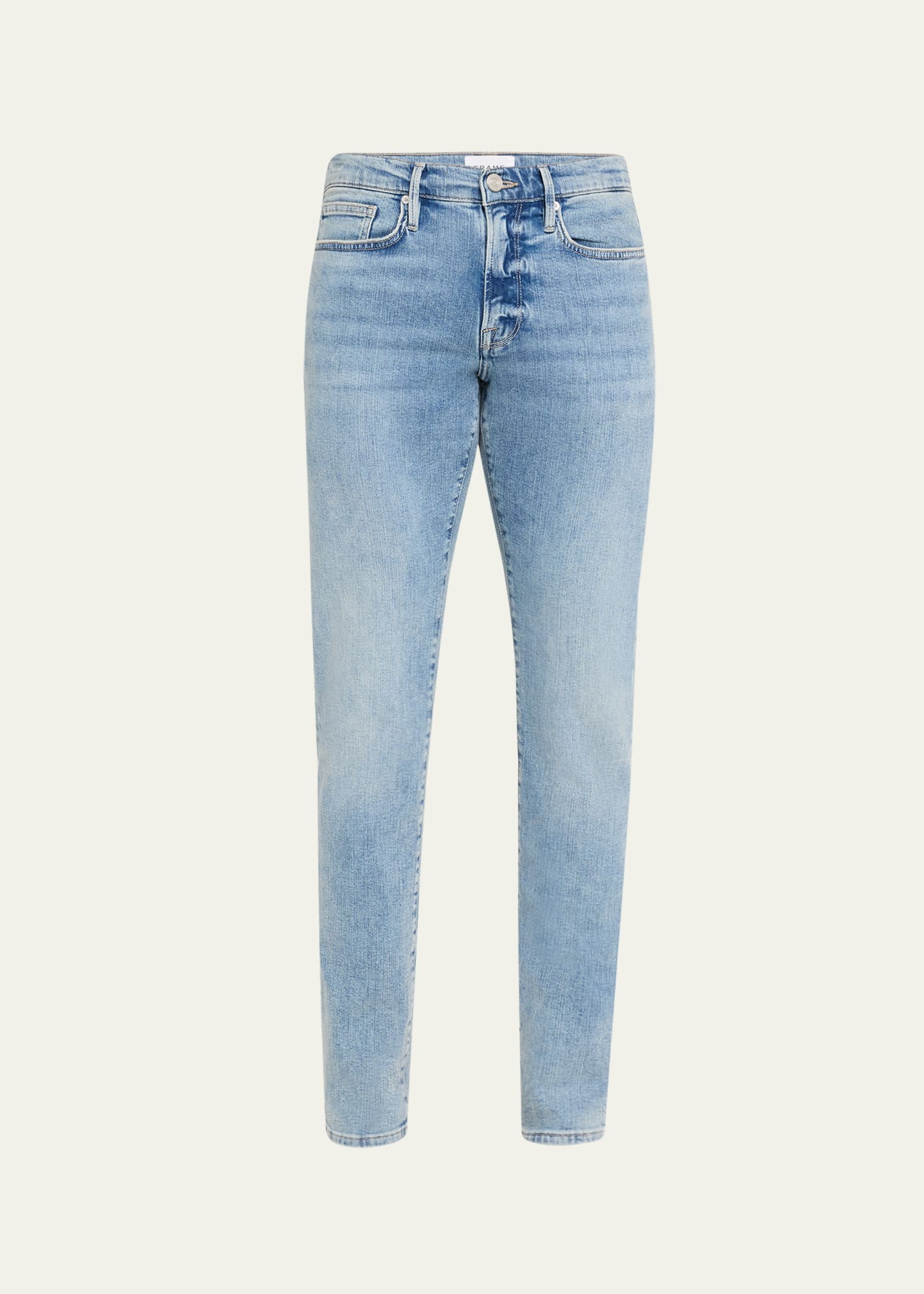 Shop Frame Men's L'homme Super Stretch Slim-fit Denim Jeans In Jadite