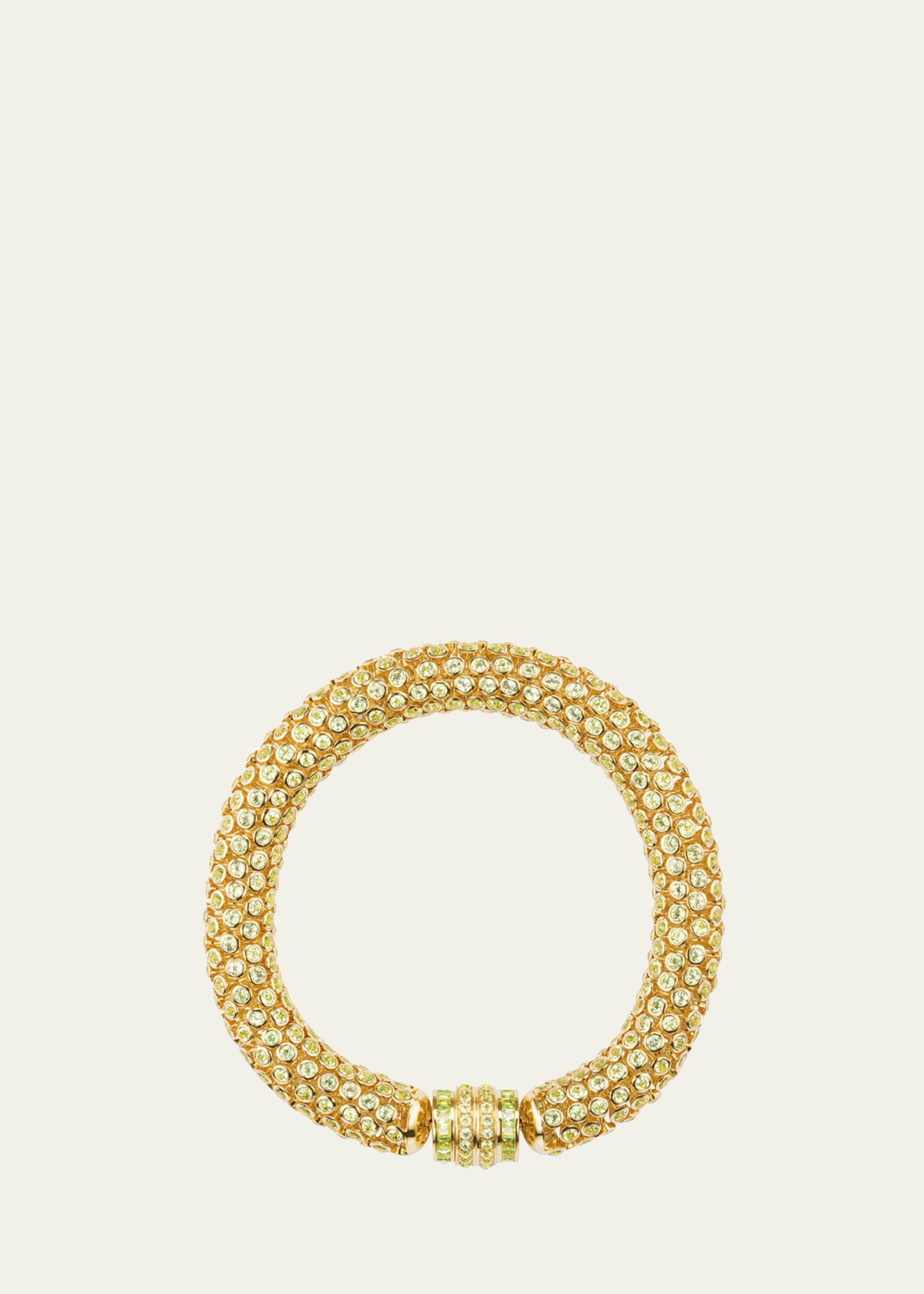 18K Yellow Gold Dancing Queen Peridot Bracelet