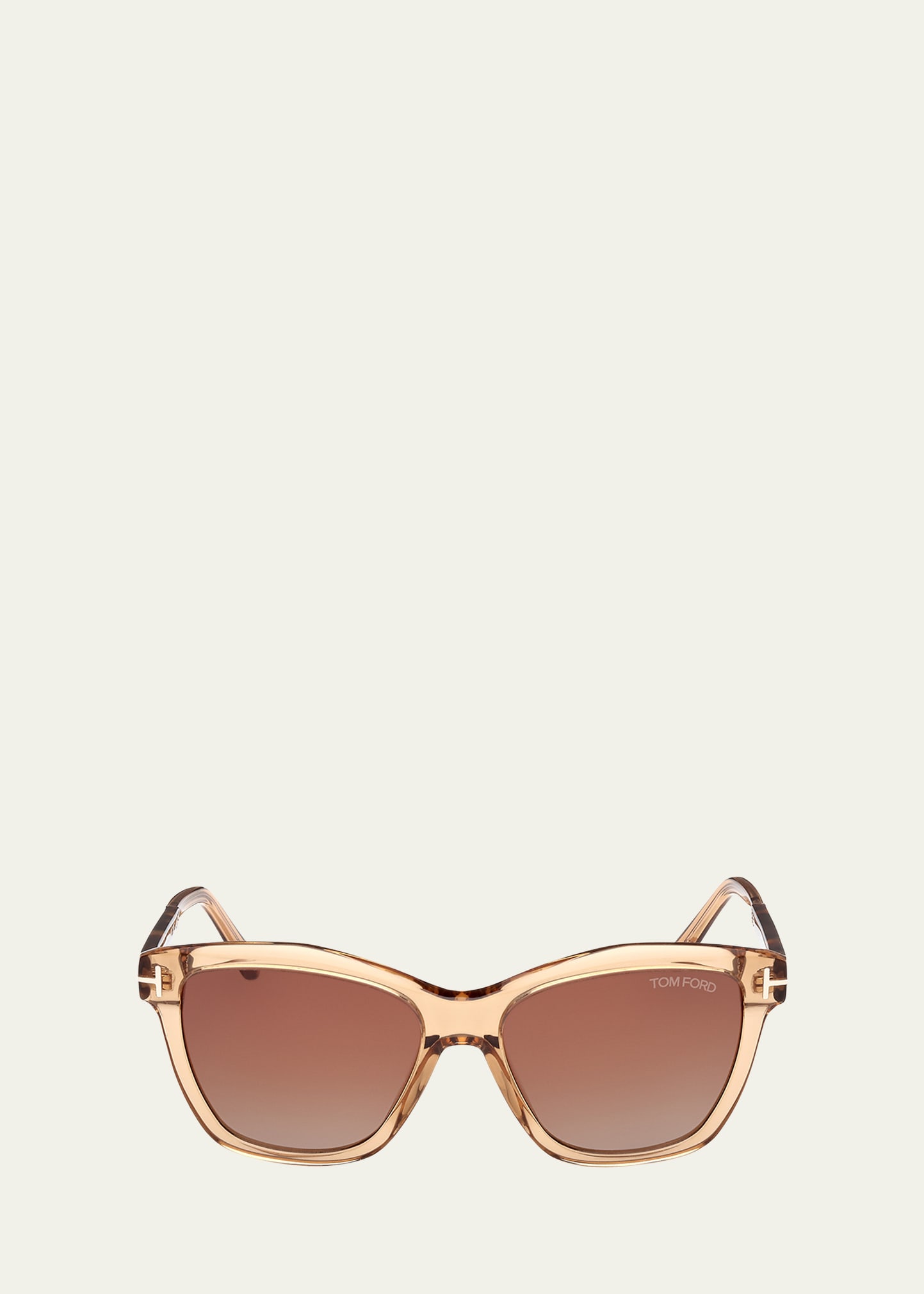 Tom Ford Lucia Acetate Cat-eye Sunglasses In Lbrno/brng