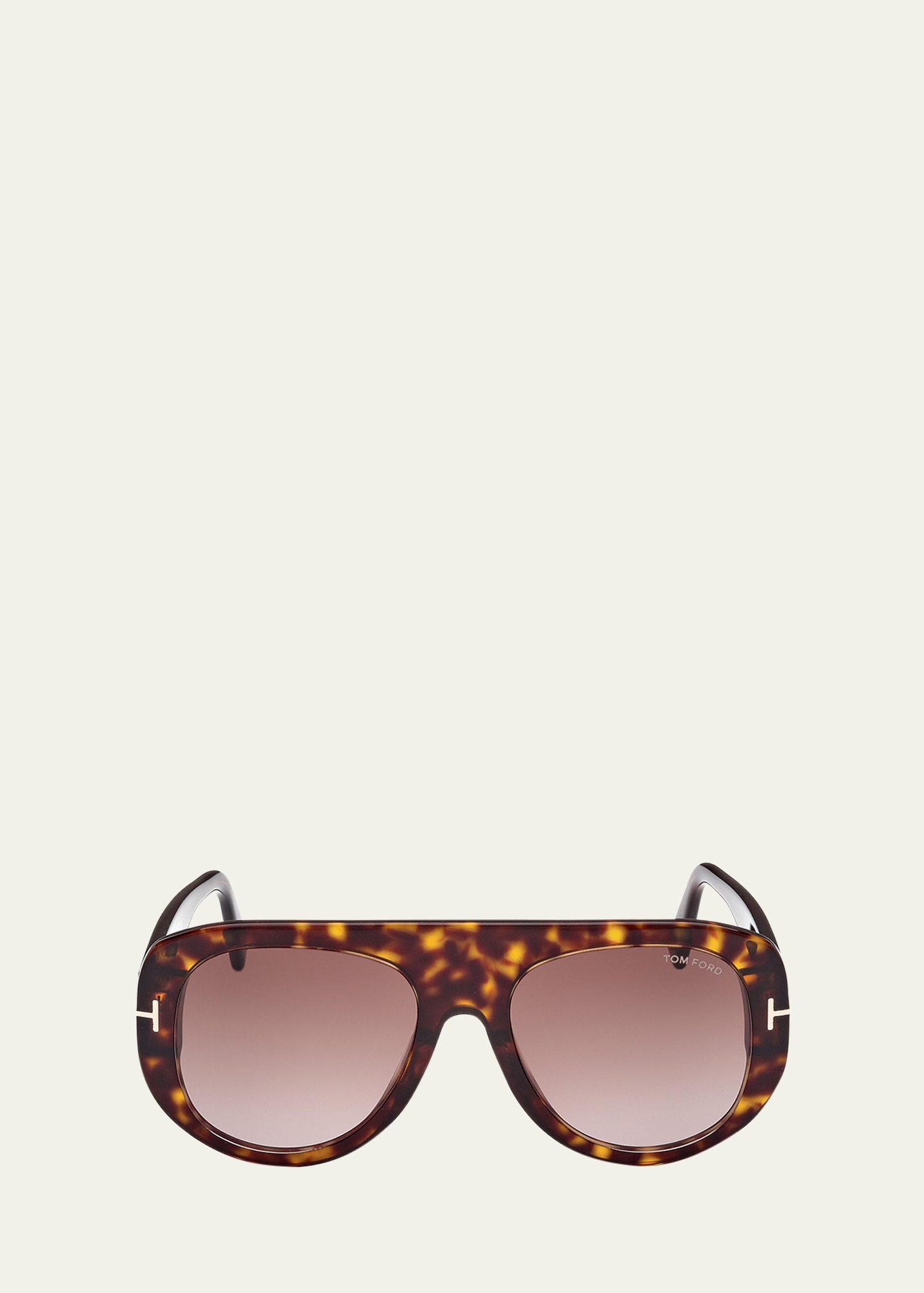 Tom Ford Cecil Acetate Aviator Sunglasses In Dhav/bordg
