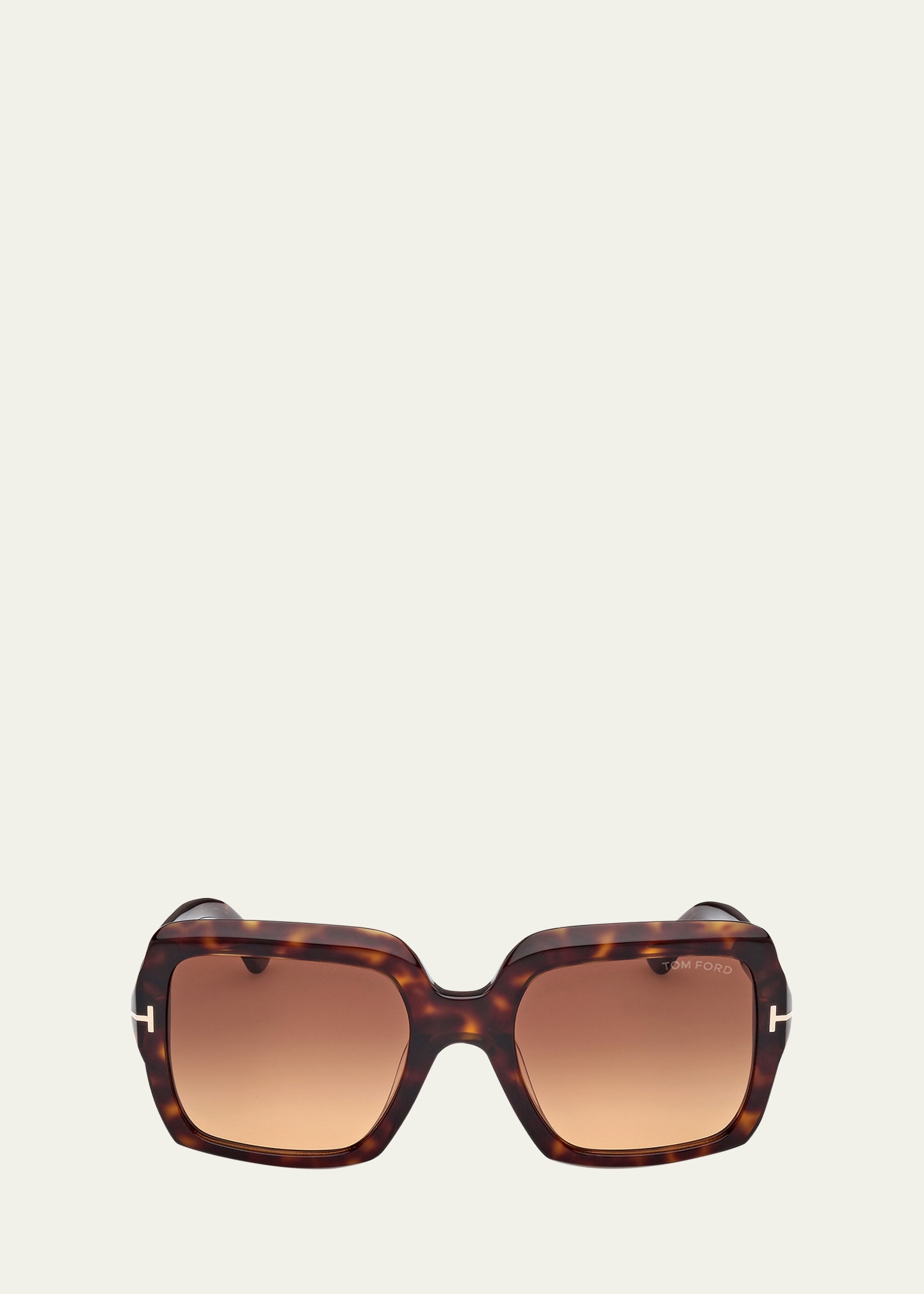 Tom Ford Eyewear Square-frame Sunglasses In Dhav/brng