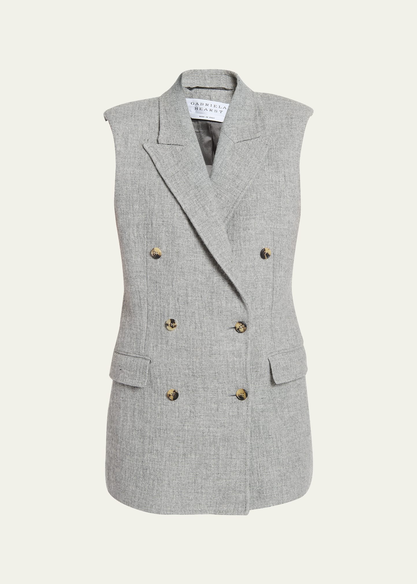 GABRIELA HEARST MAYTE CASHMERE-BLEND BLAZER VEST