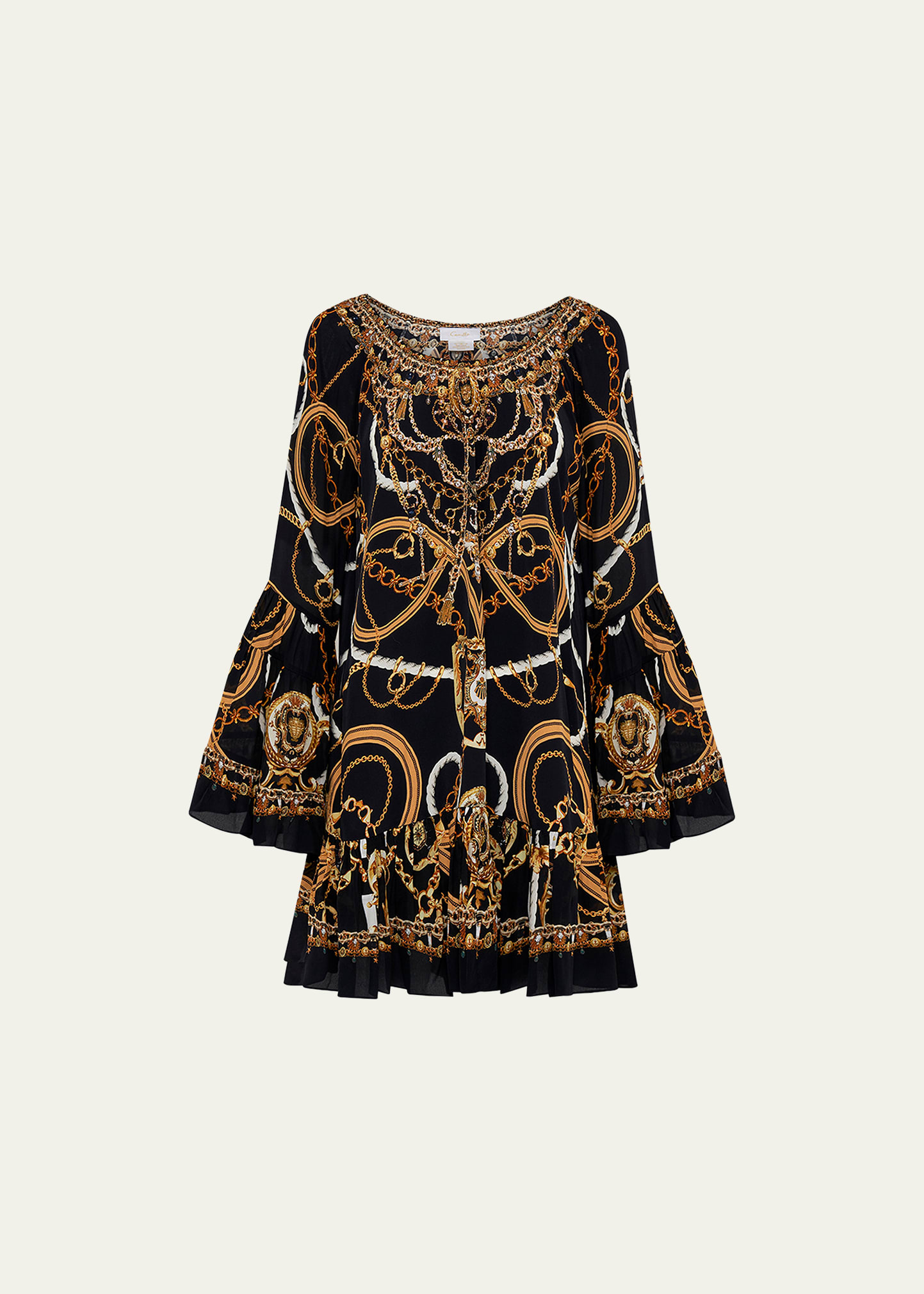 Camilla Coast To Coast Frill Mini Dress In Coast To Coast