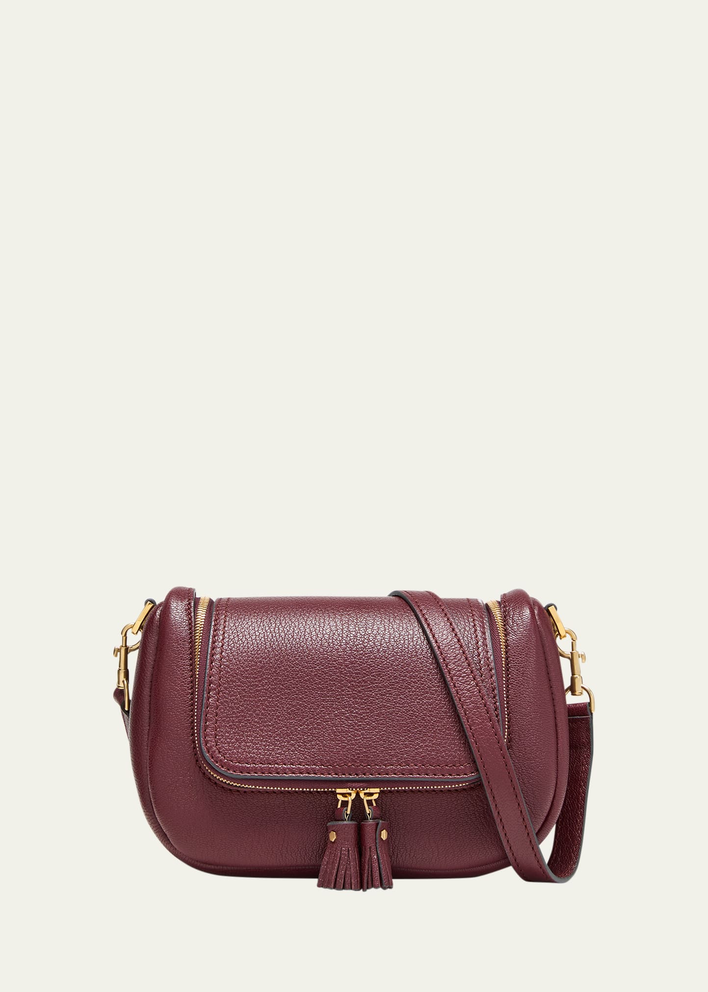 Vera Small Zip Leather Crossbody Bag