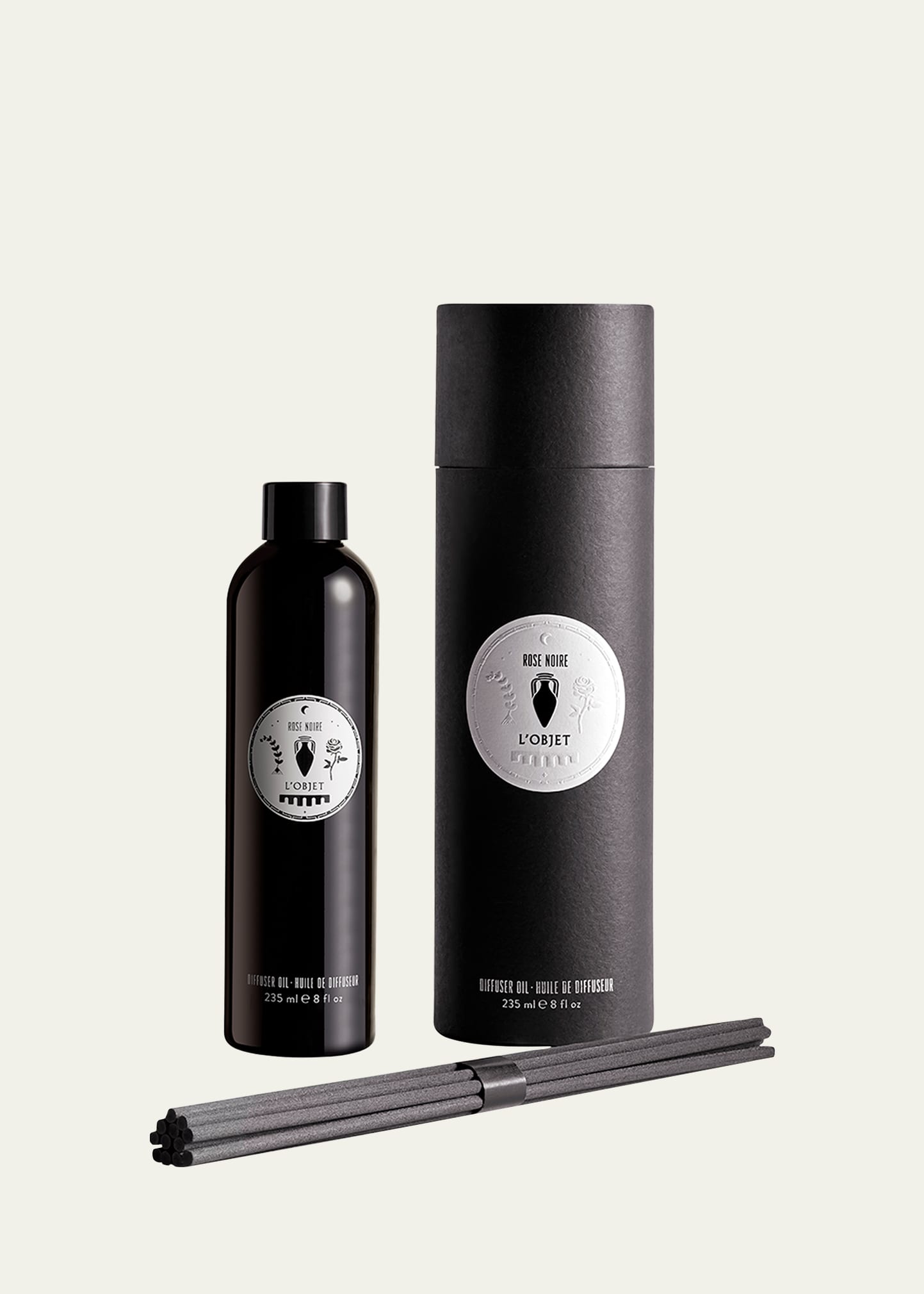 Rose Noire Apothecary Diffuser Oil + Reeds Refill, 8 oz.