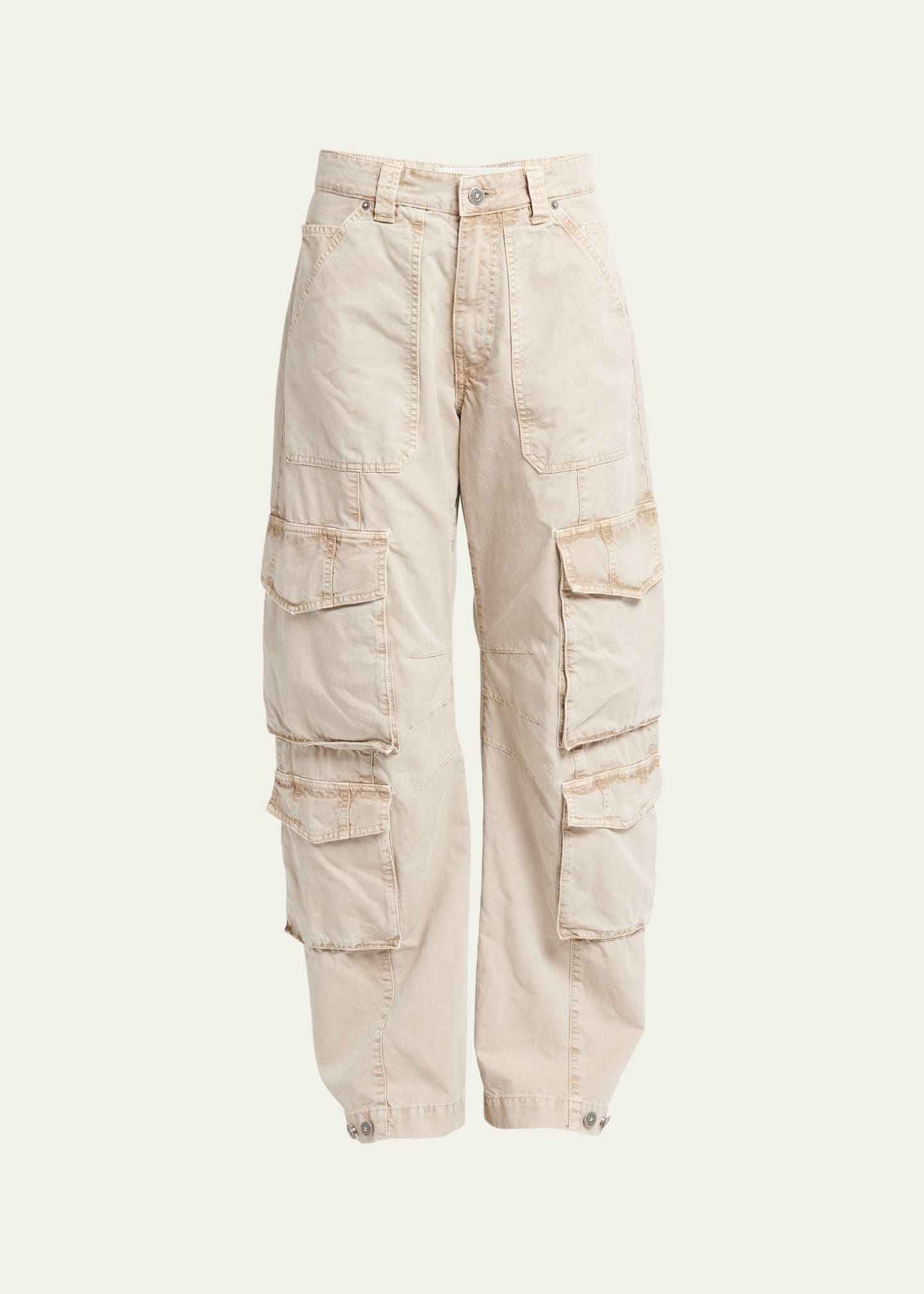 Golden Goose Journey Garment-dyed Cargo Pants In Trench Coat