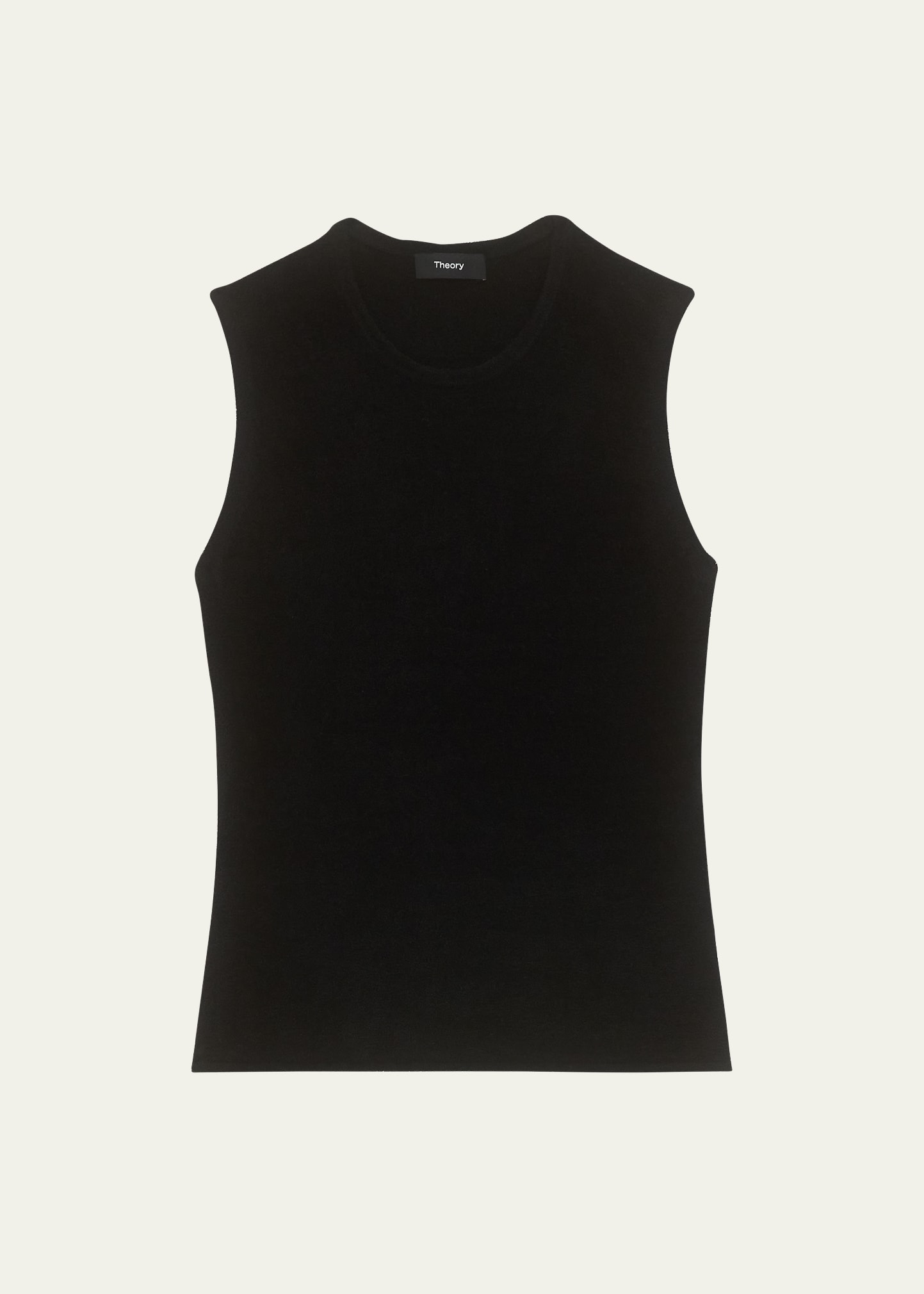 Theory Wool Crewneck Sweater Shell In Black