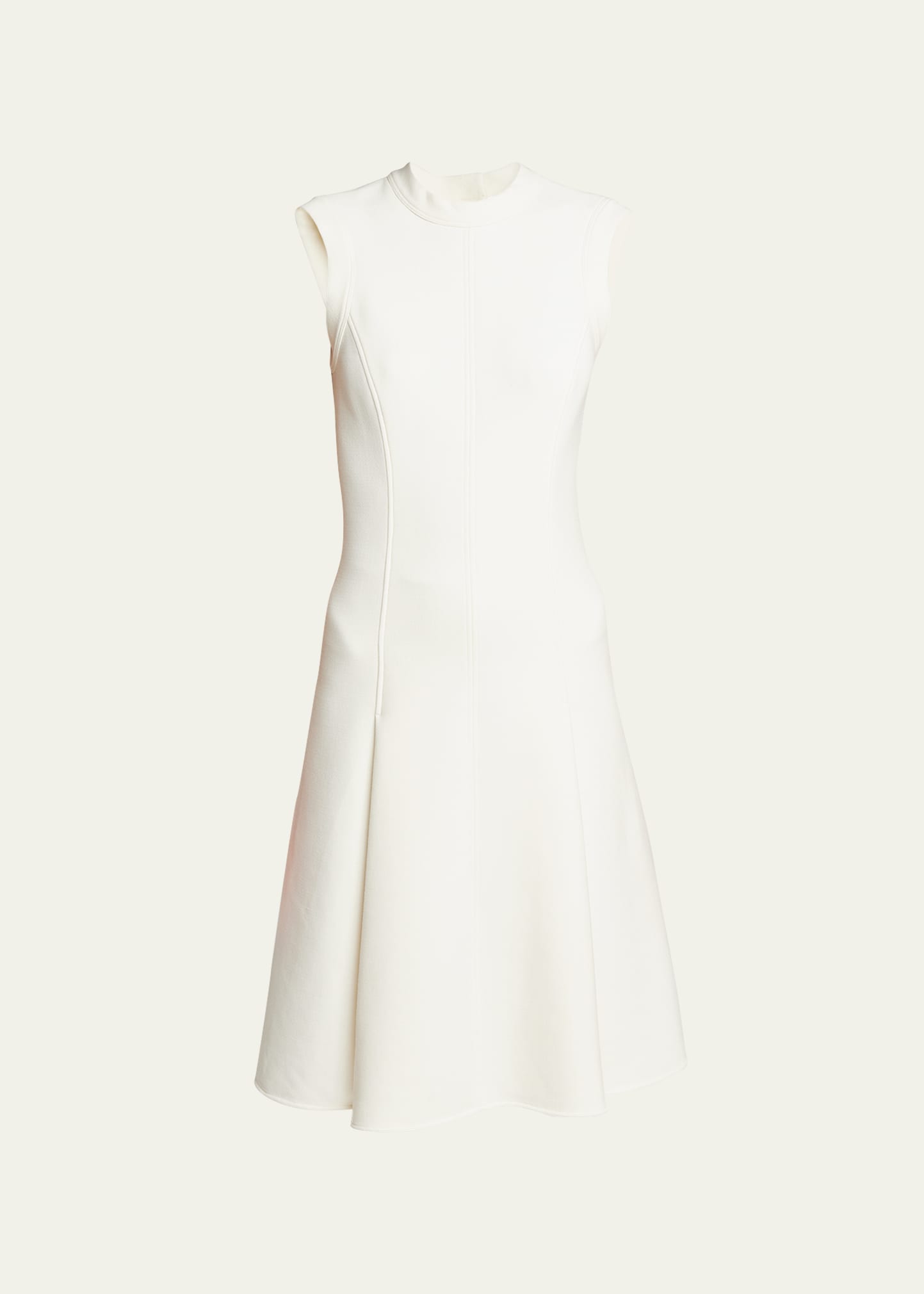 Shop Proenza Schouler Kara Fit-flare Dress In Ecru