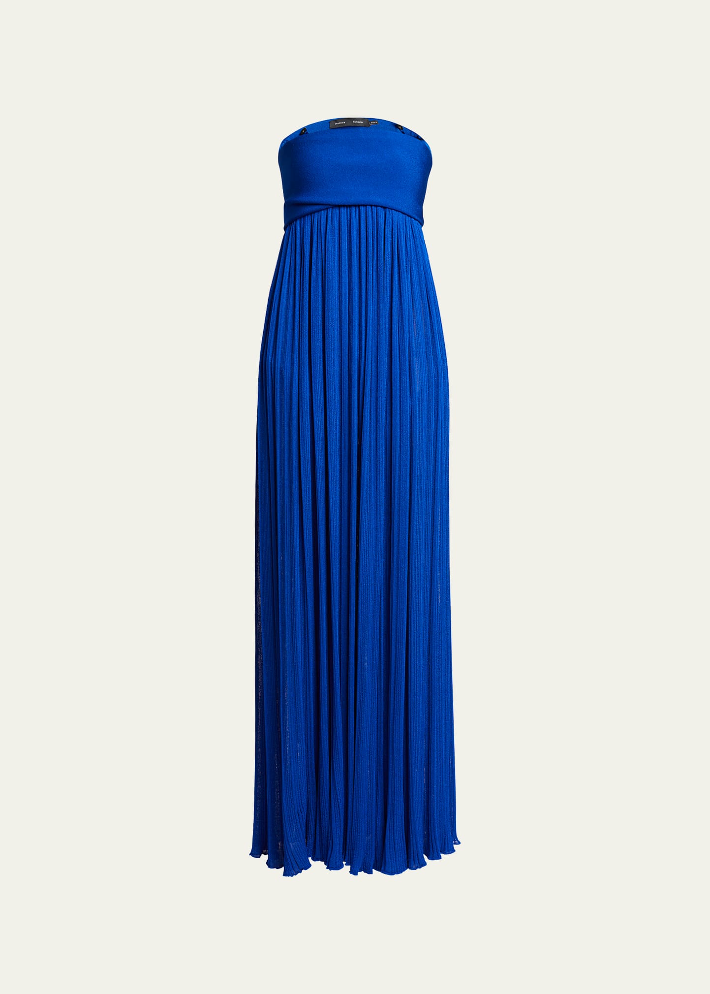 Proenza Schouler Strapless Knit Maxi Dress In Cobalt