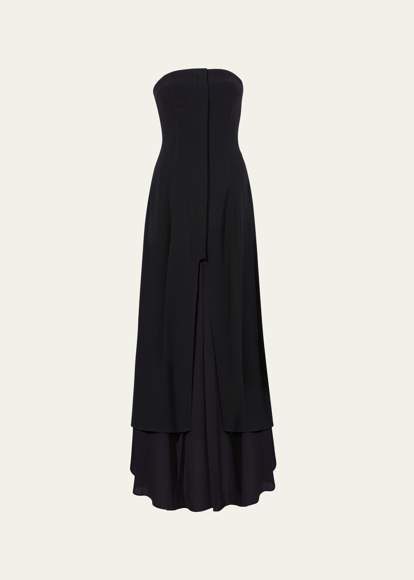 Shop Proenza Schouler Danielle Strapless Midi Dress In Black