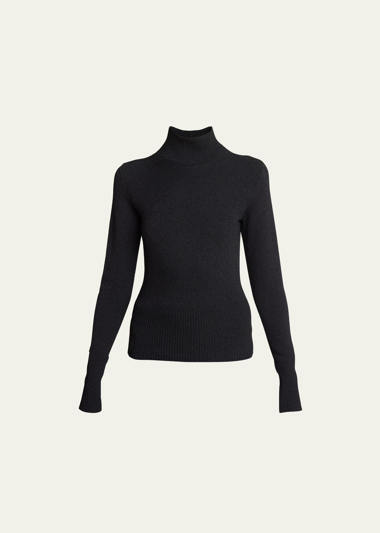 Shop Proenza Schouler Claude Open-back Ribbed Sweater In Black