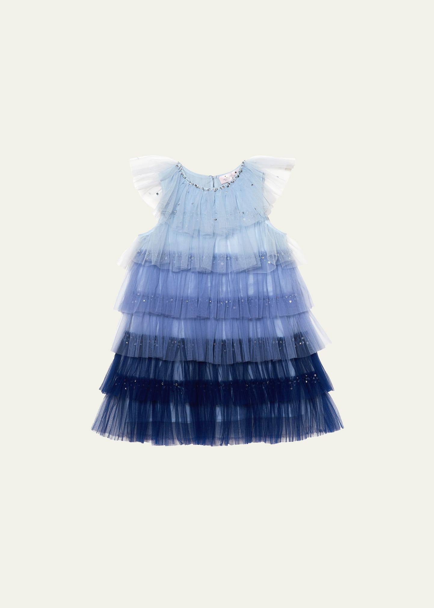 Girl's Josette Tiered Gradient Tulle Dress, Size 12-16
