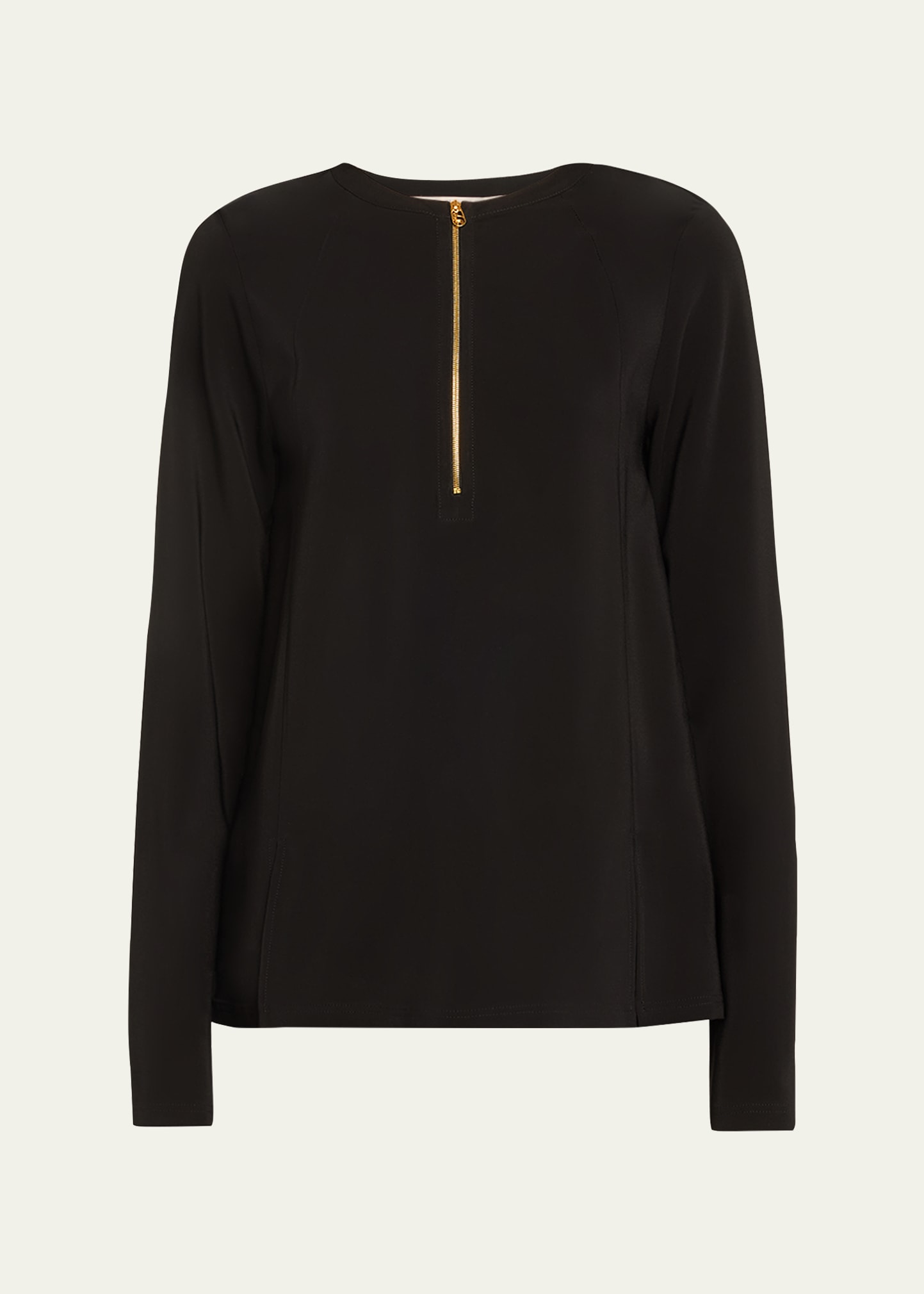Shop Stella Mccartney Iconic Zip-detail Top In Black