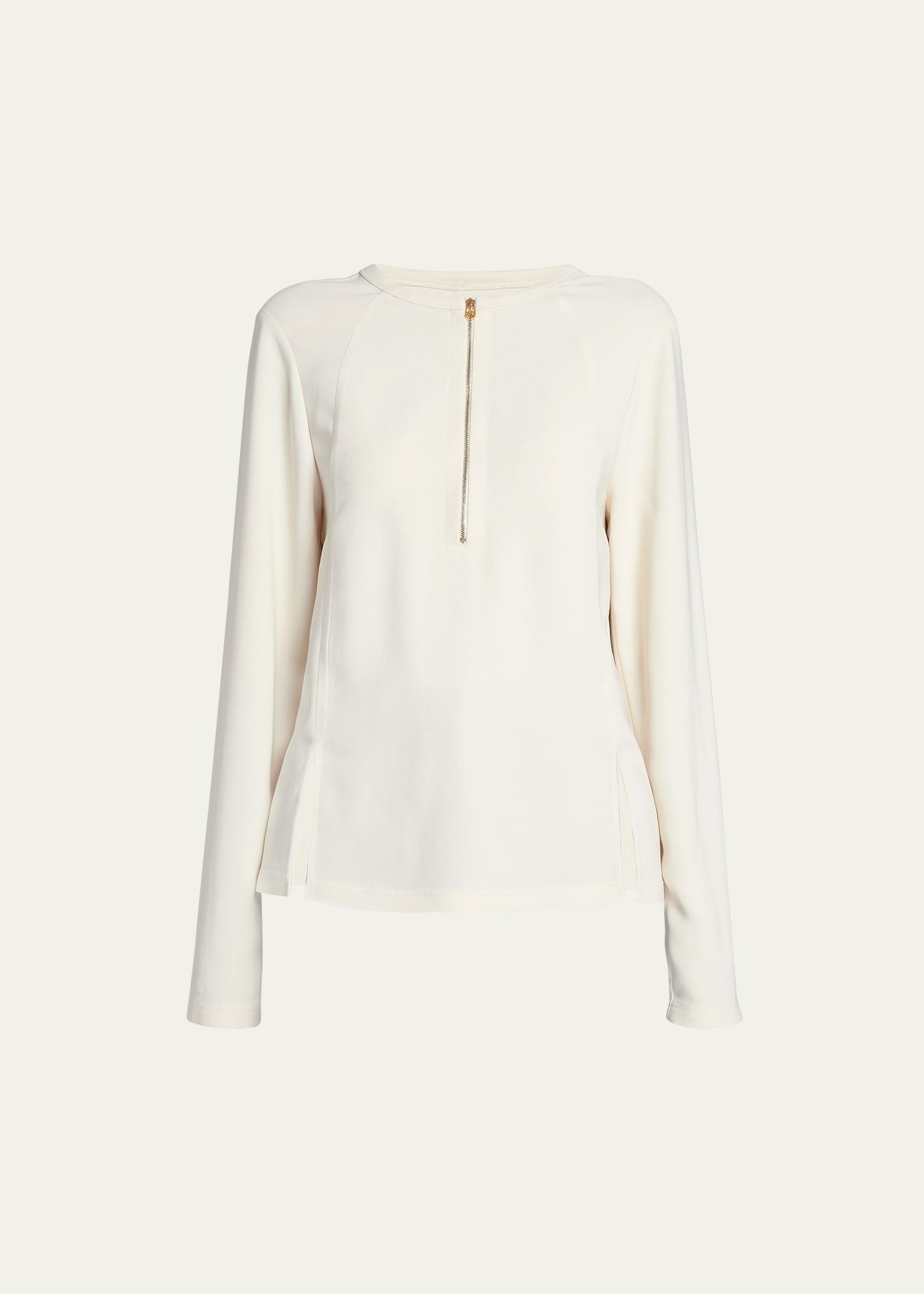 Stella Mccartney Iconic Zip-detail Top In 1000 Black