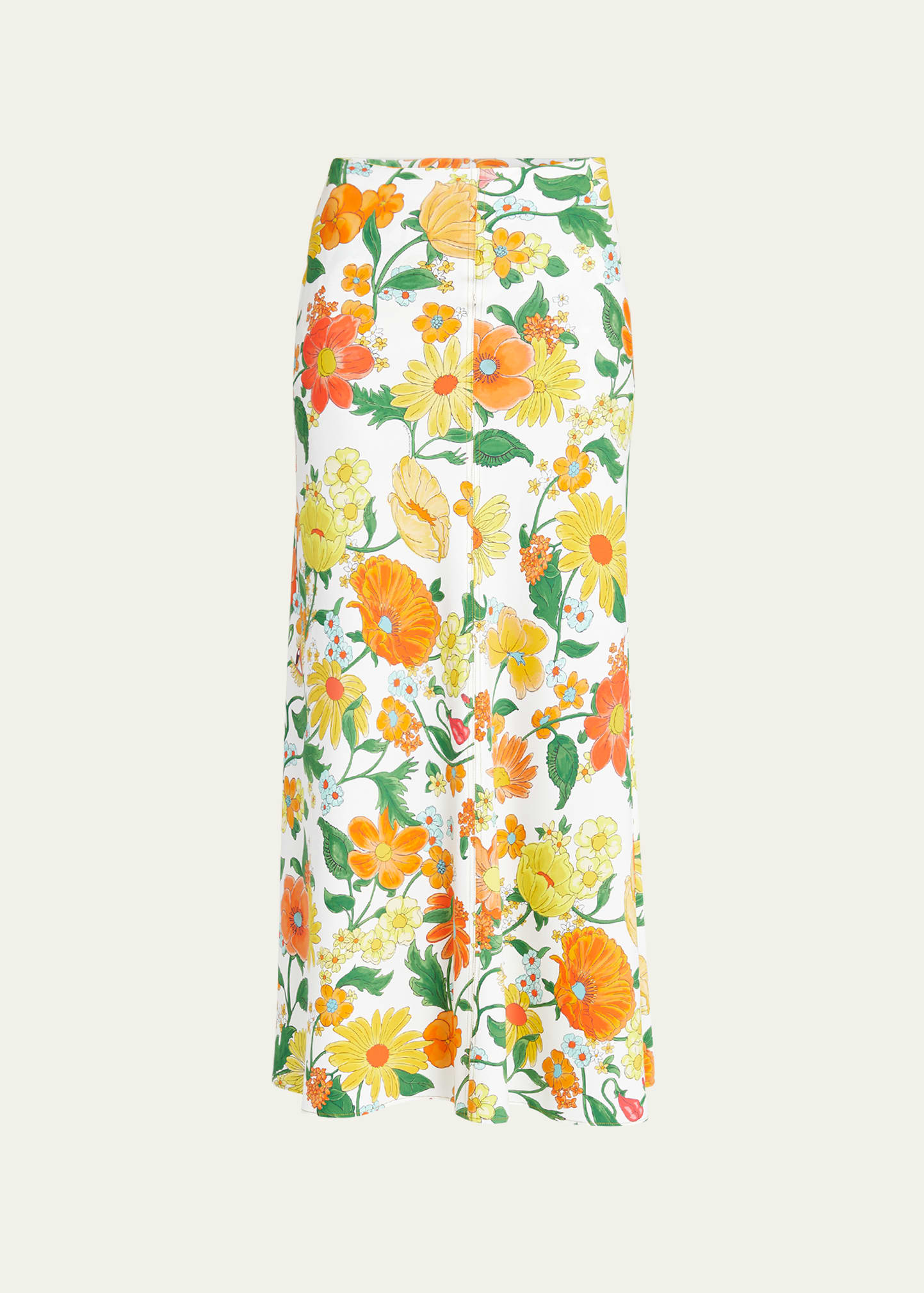 Stella Mccartney Floral-print Maxi Skirt In 7504 Multi Oran