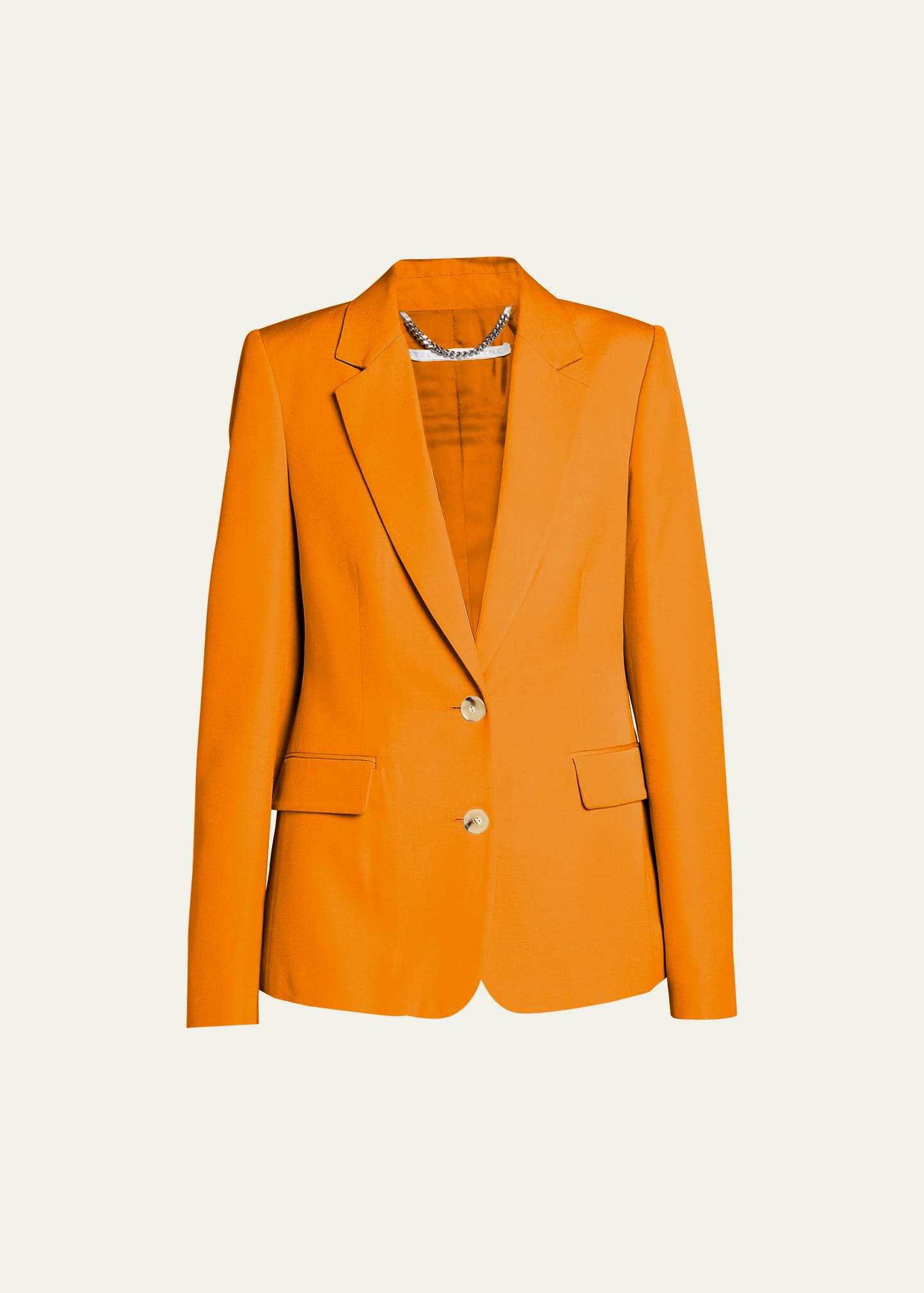 Stella Mccartney Iconic Regular Blazer Jacket In 7501 Bright Orang