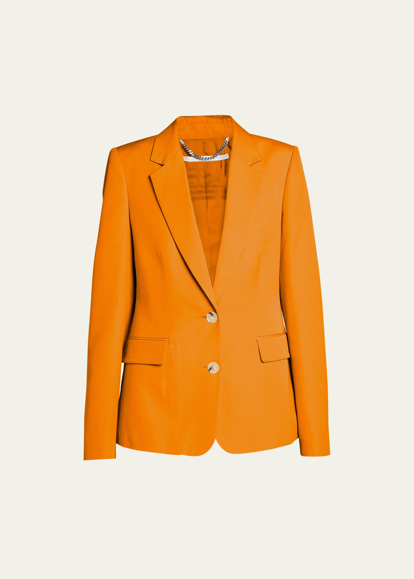 Stella Mccartney Iconic Regular Blazer Jacket In 7501 Bright Orang