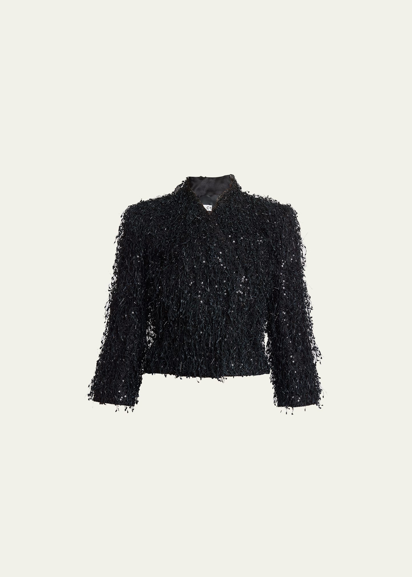 Givenchy Little Sequins Short Jacket In Black