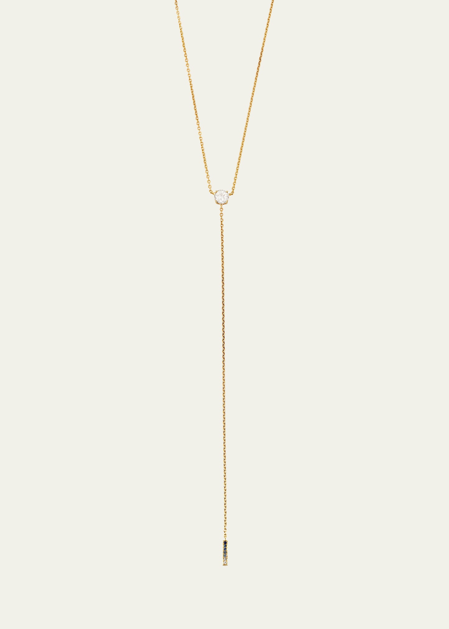 Alice Van Cal The Anima Round Pie Cut Diamond Necklace In 18k Yellow Gold In Yg