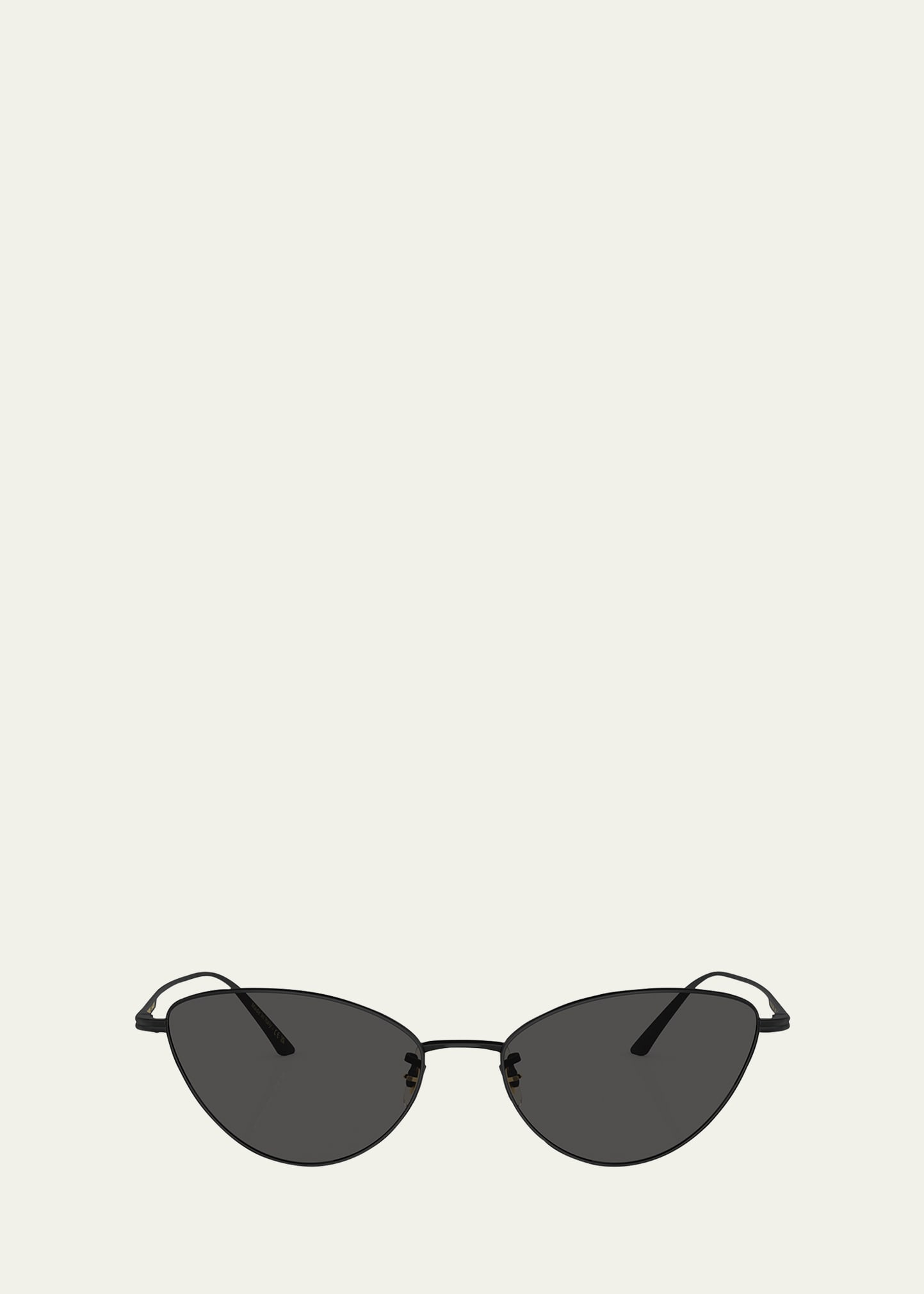 Sleek Black Steel Butterfly Sunglasses