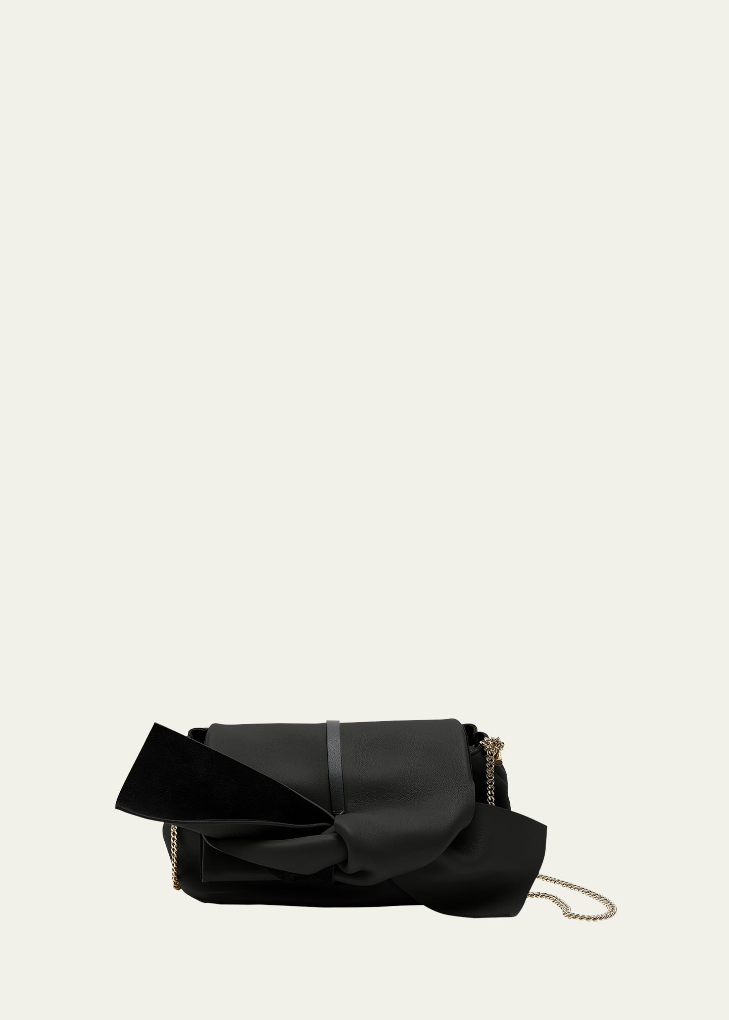 Chloé Lacey Small Knot Clutch Bag In 001 Black
