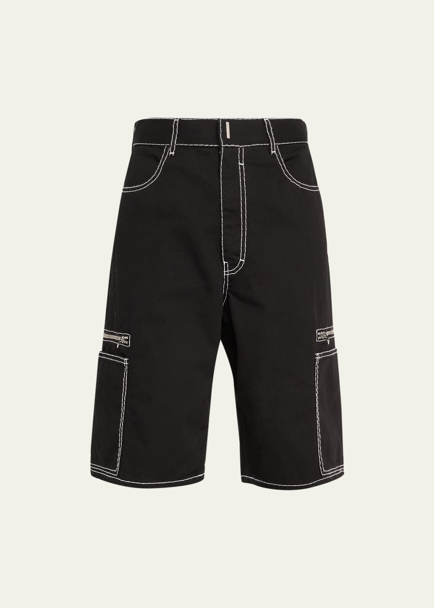 Givenchy Bermuda Shorts In Cotton In Black