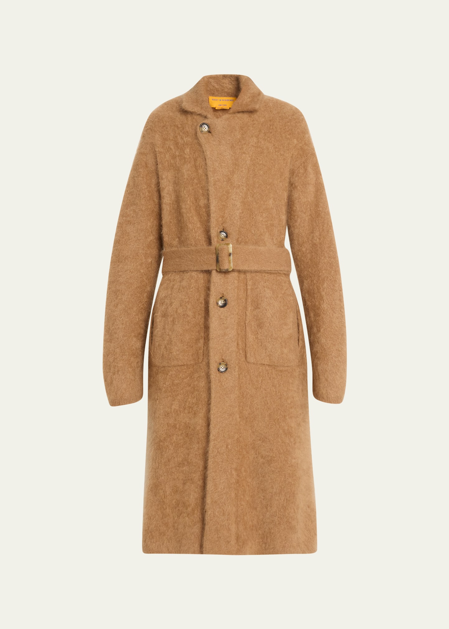 GUEST IN RESIDENCE GRIZZLY CASHMERE LONG BELTED COAT