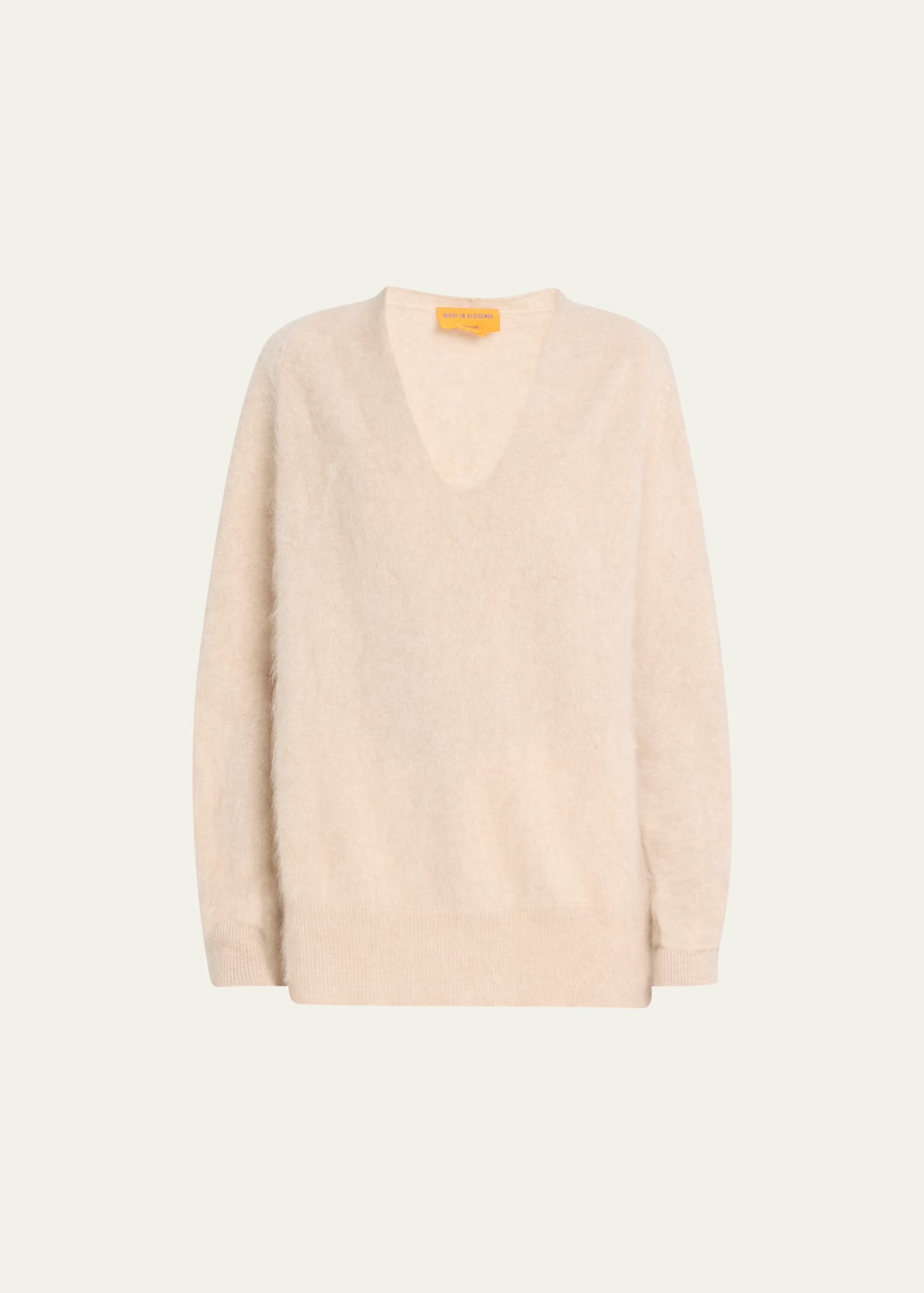 Shop Guest In Residence Grizzly Cashmere V-neck Sweater In Oatmeal