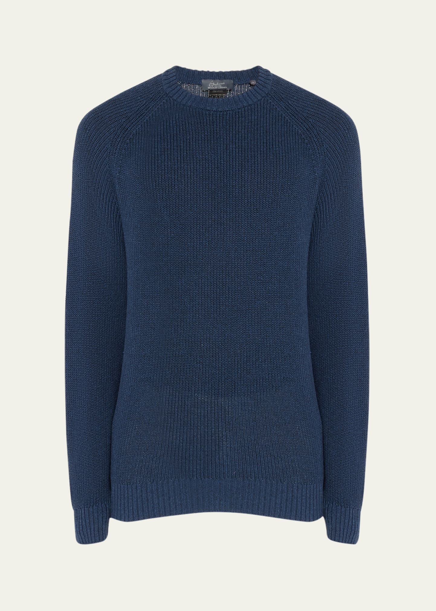 Men's Cotton Melange Crewneck Sweater