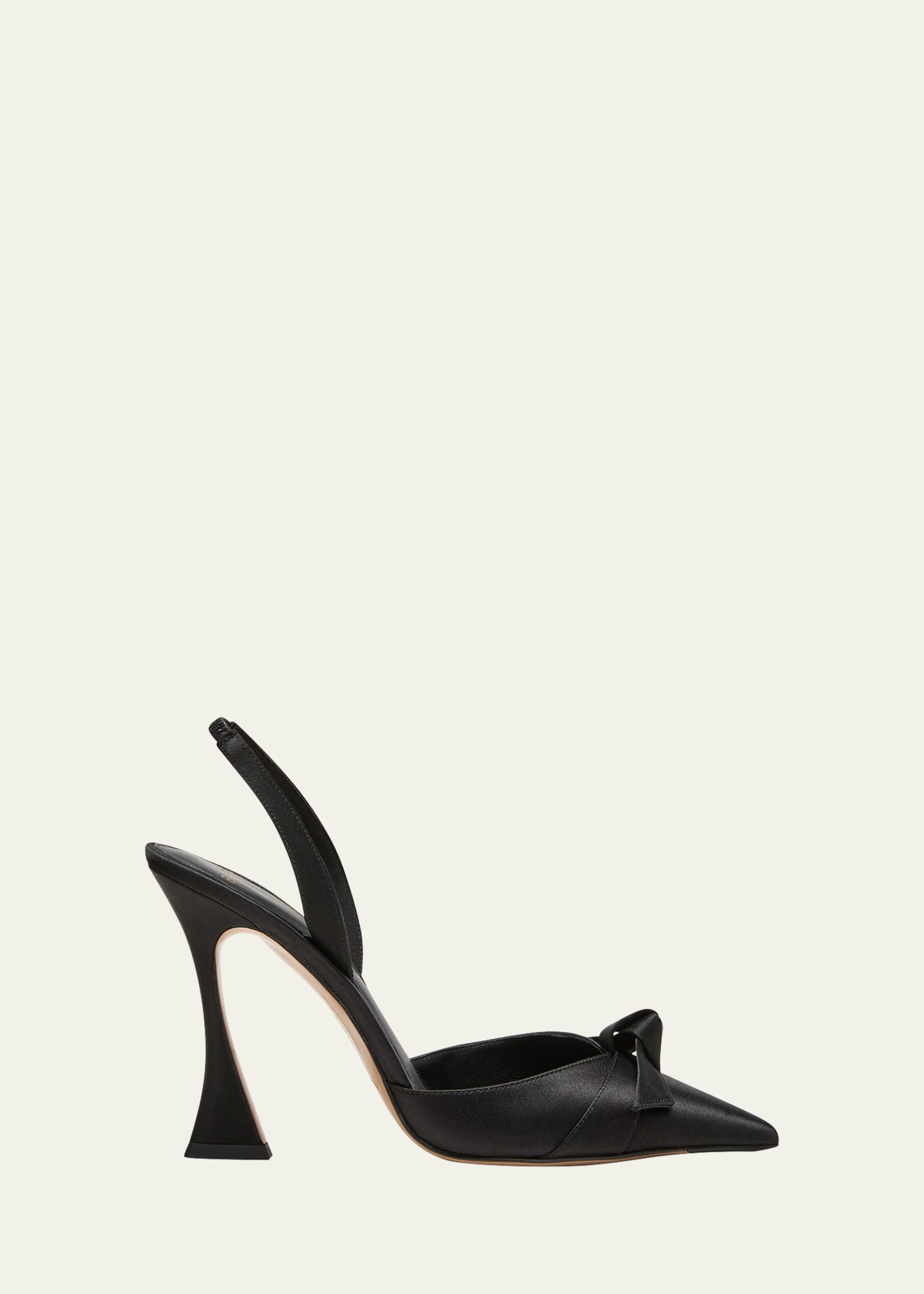 Alexandre Birman Clarita Bell Bow Halter Pumps In Black