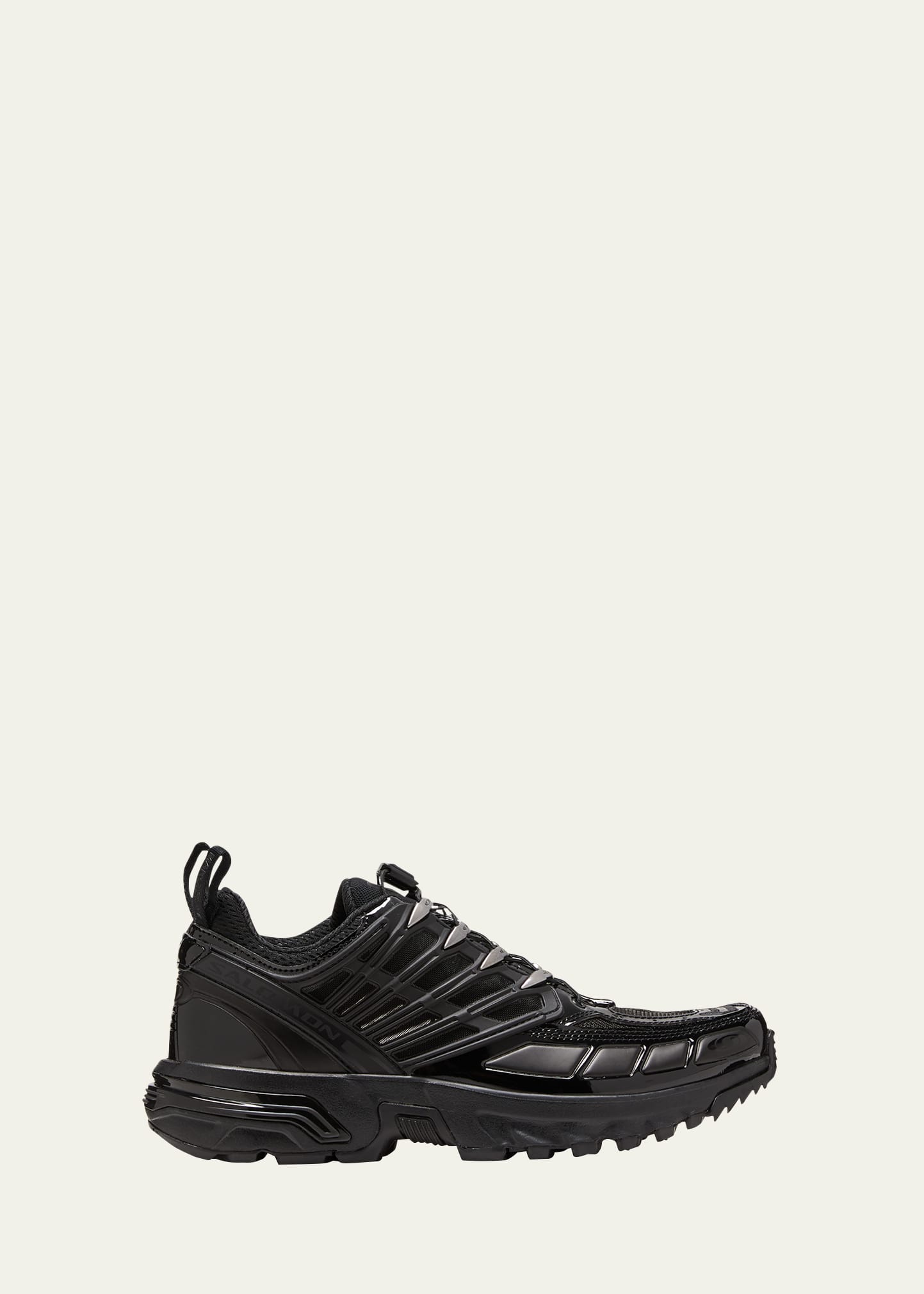Shop Mm6 Maison Margiela Acs Pro Colorblock Caged Runner Sneakers In Veryblack
