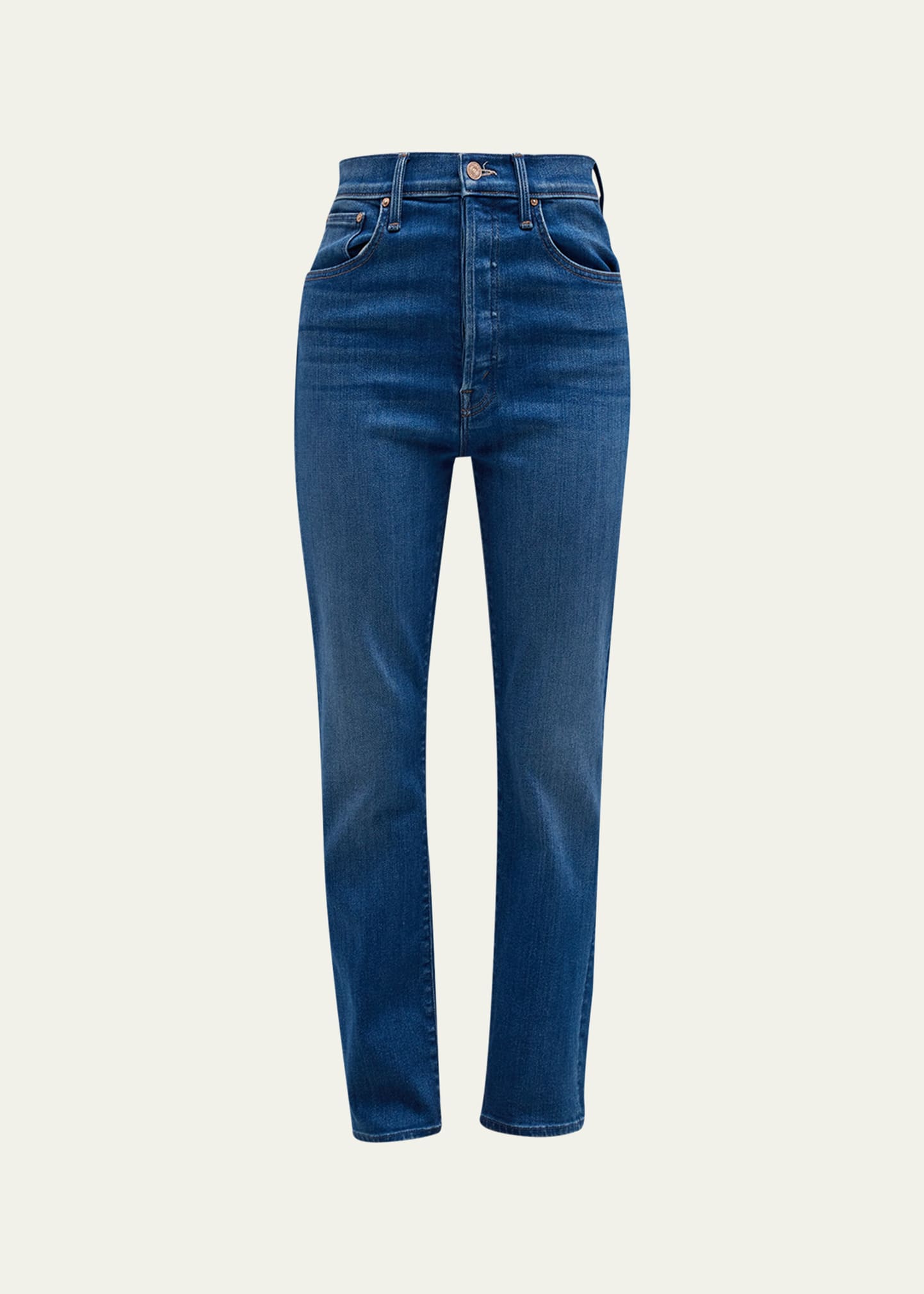Mother The High Waisted Hiker Hover Jeans In Across The Finnis