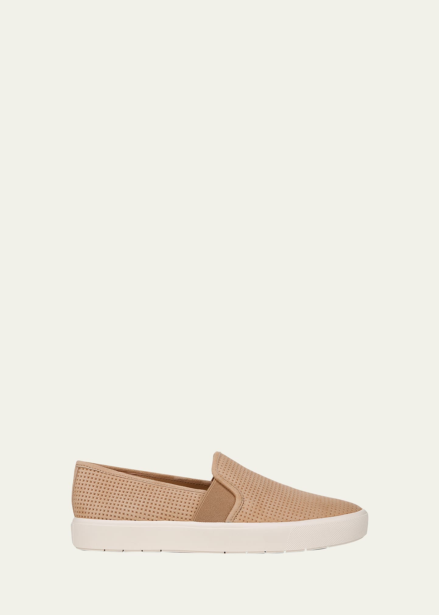 Vince Blair Perforated Suede Slip-on Sneakers In Catalina Blush Su