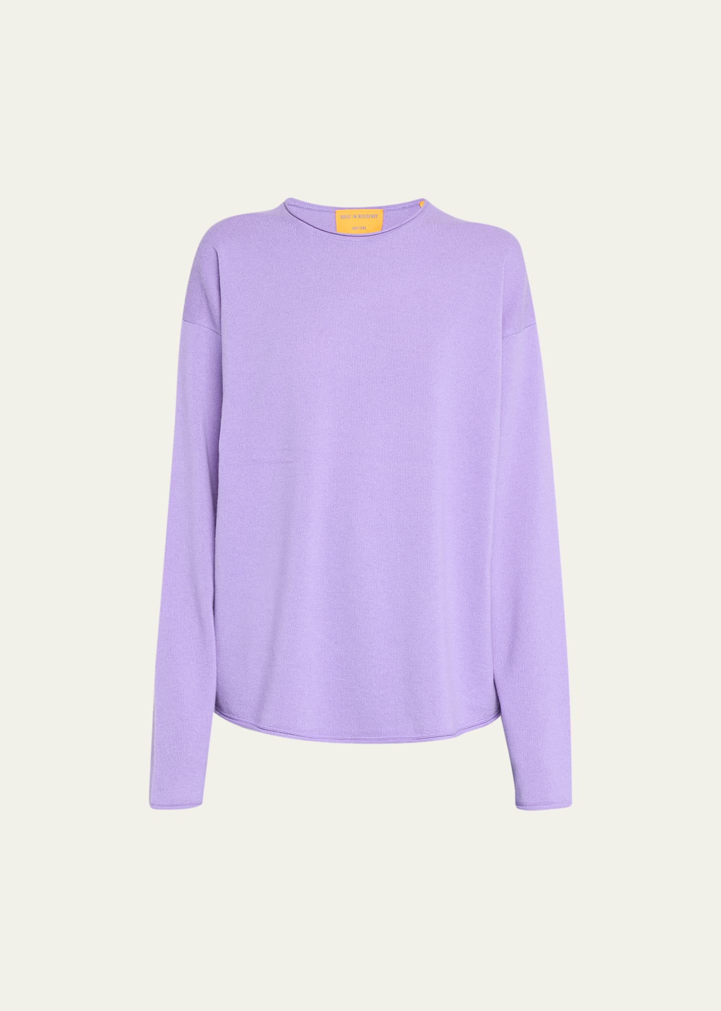Guest In Residence Oversized Cashmere Crewneck Pullover In Purple Haze