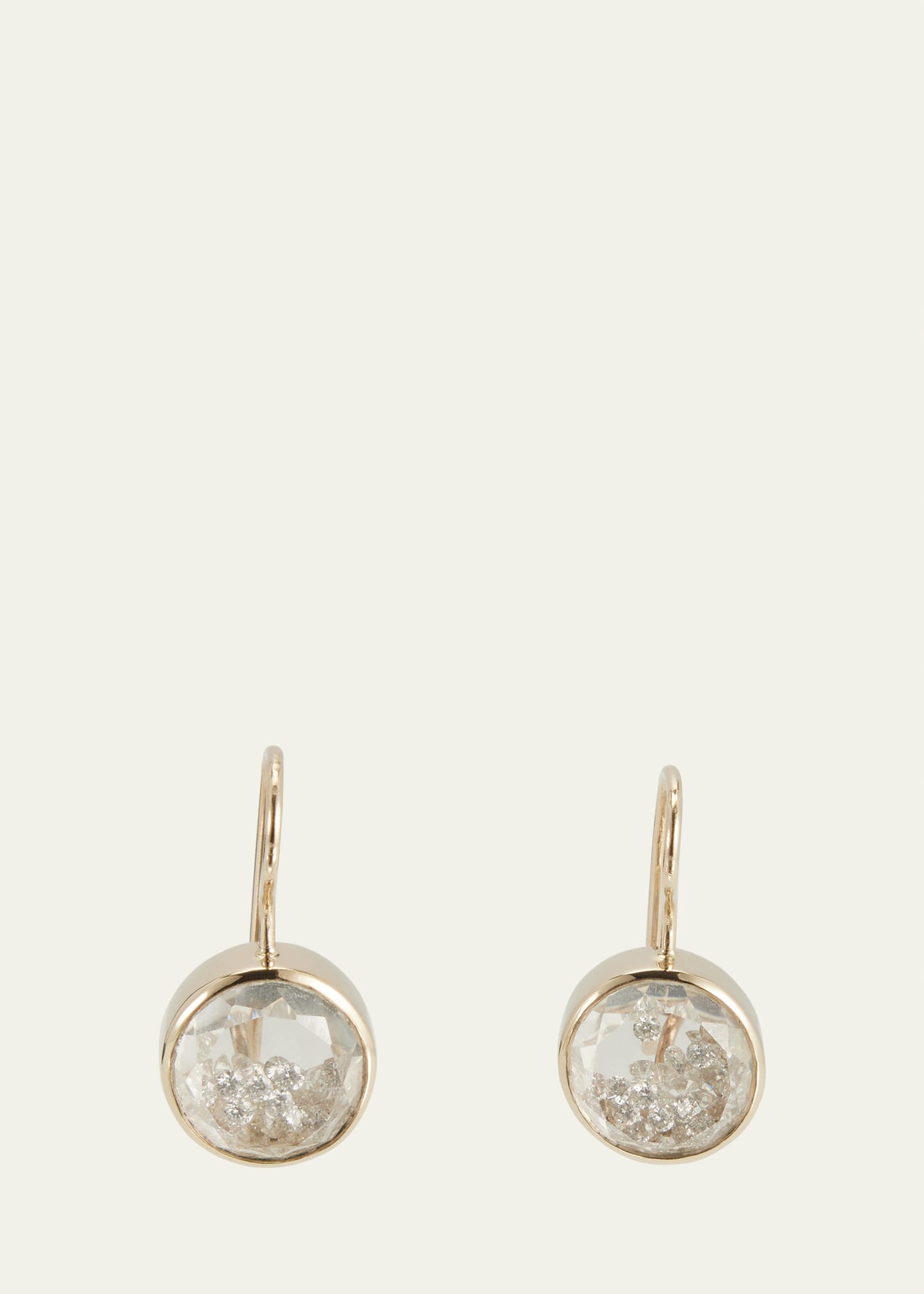 18k White Gold Naipe Diamond Kaleidoscope Shaker Earrings