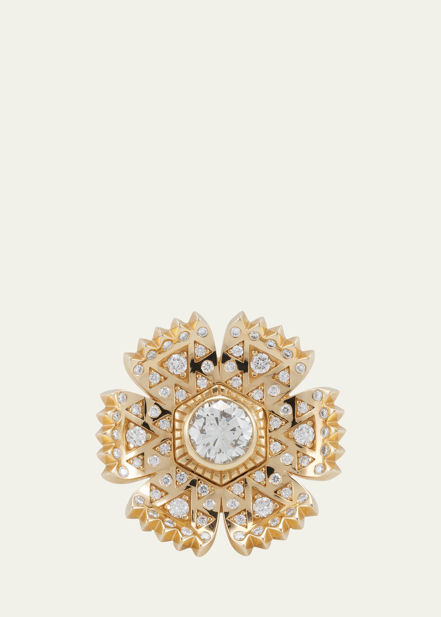 Harwell Godfrey Petunia Ring With Diamonds In Yg