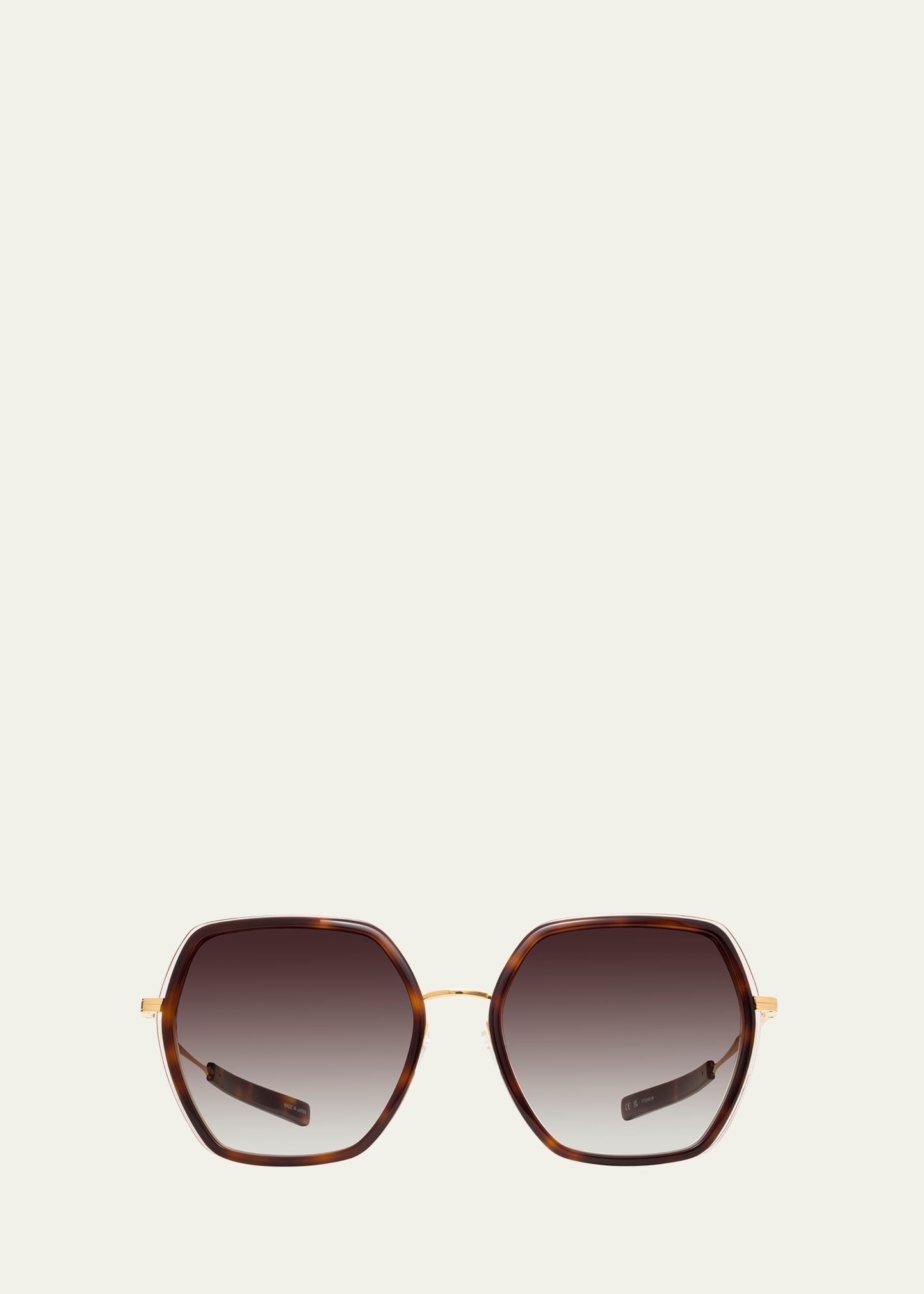 Rigby Rose Gold Titanium & Acetate Round Sunglasses