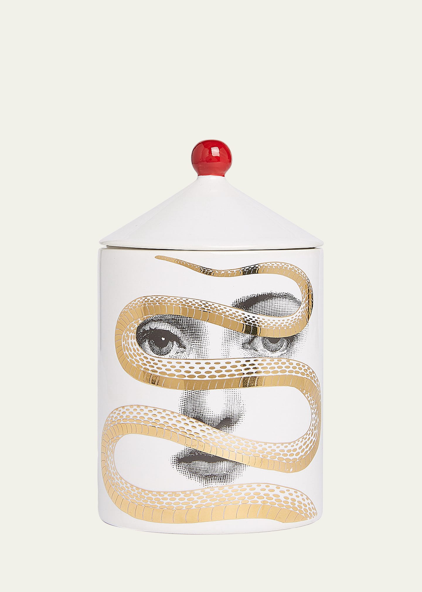 Fornasetti Frutto Proibito Small Scented Candle, 11 Oz. In White