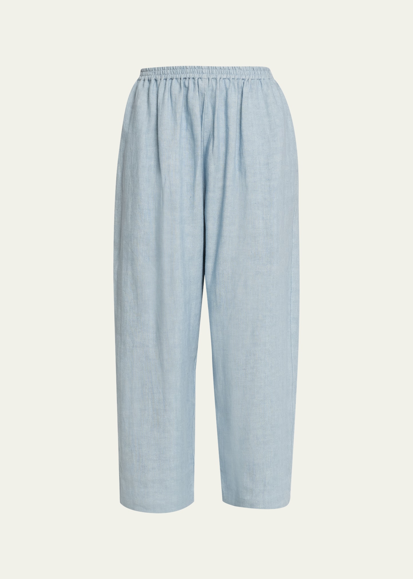 Eskandar Linen Wide-leg Pants In Woadblue