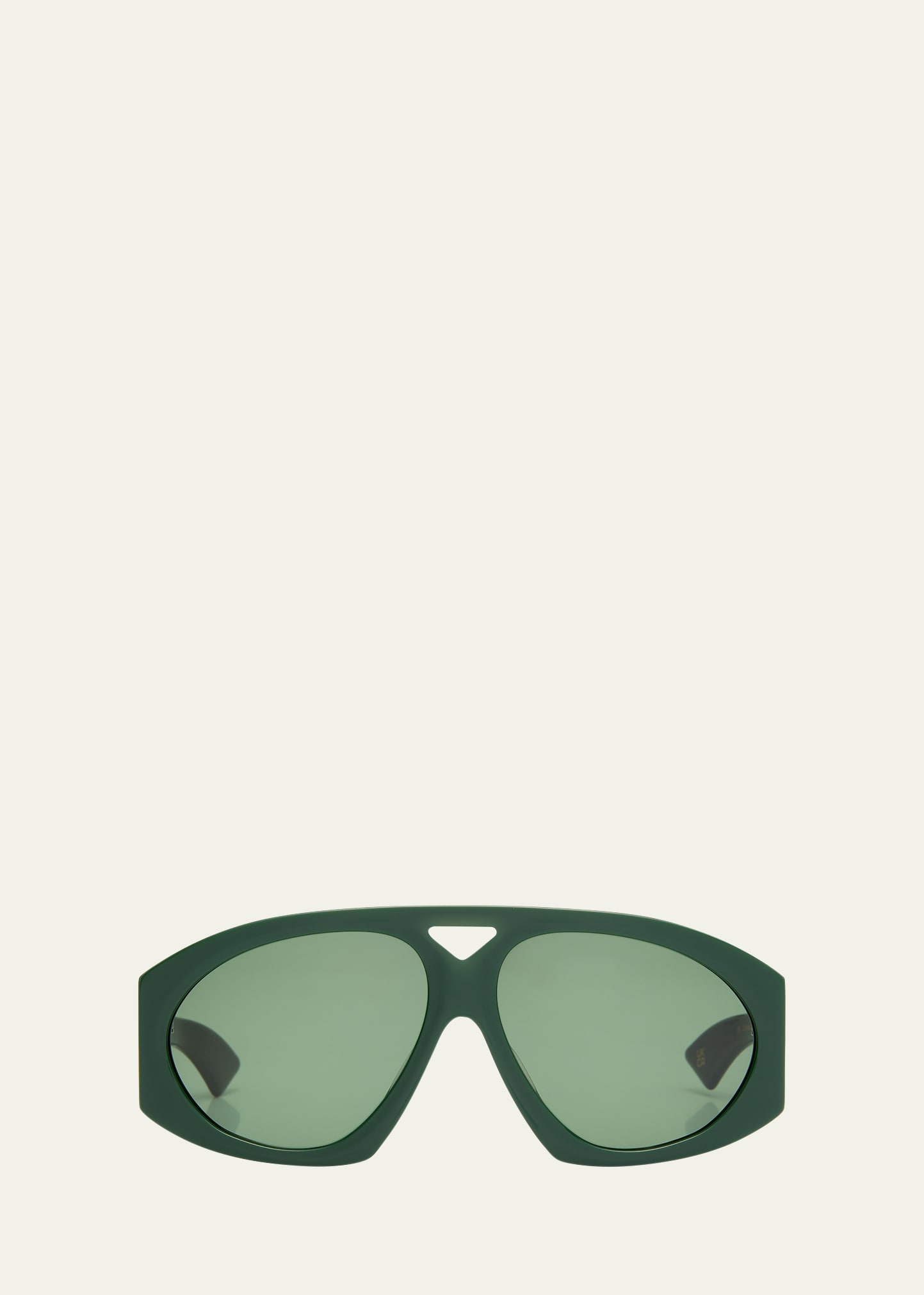 Logo Acetate Aviator Sunglasses