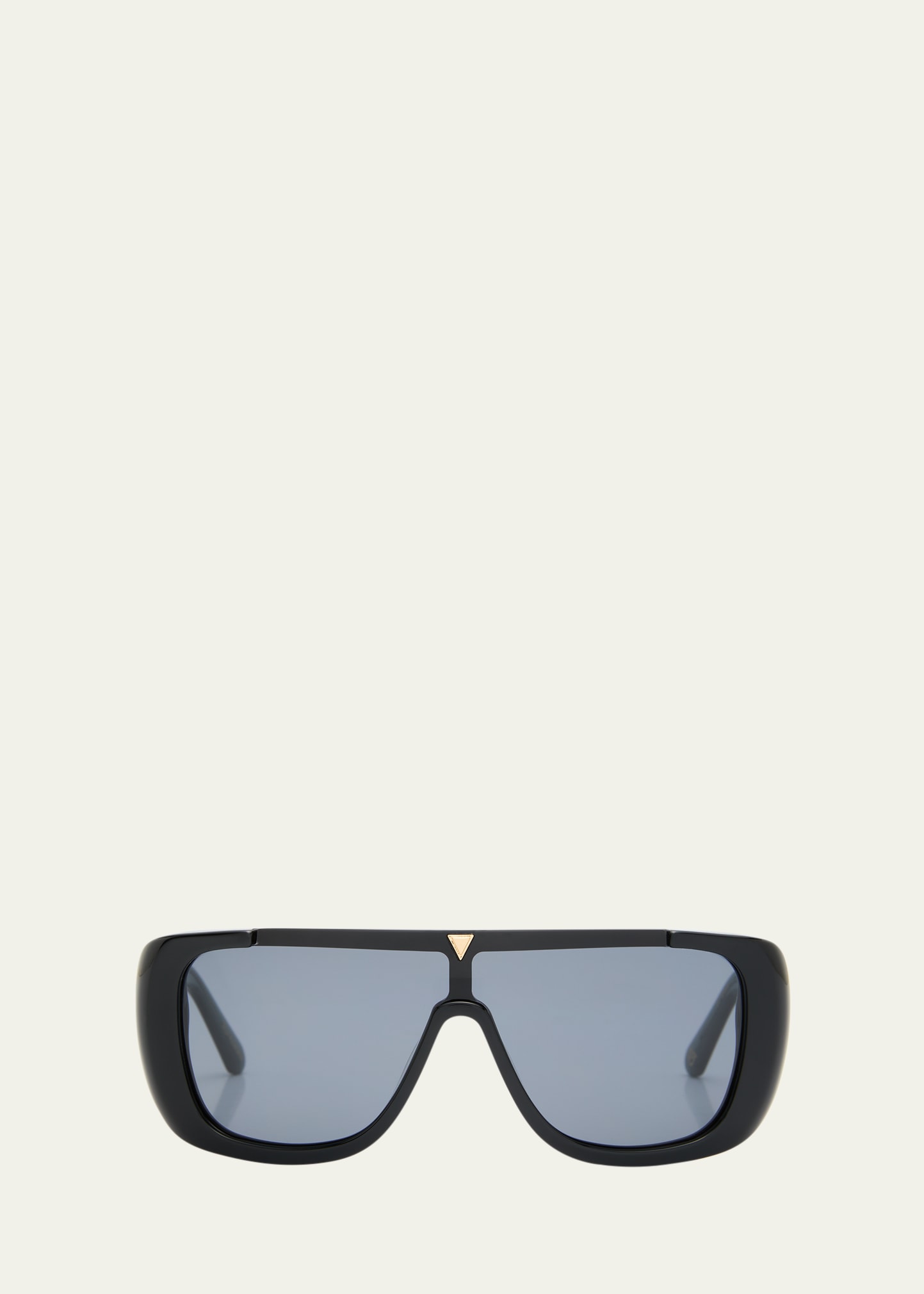 Logo Acetate Shield Sunglasses