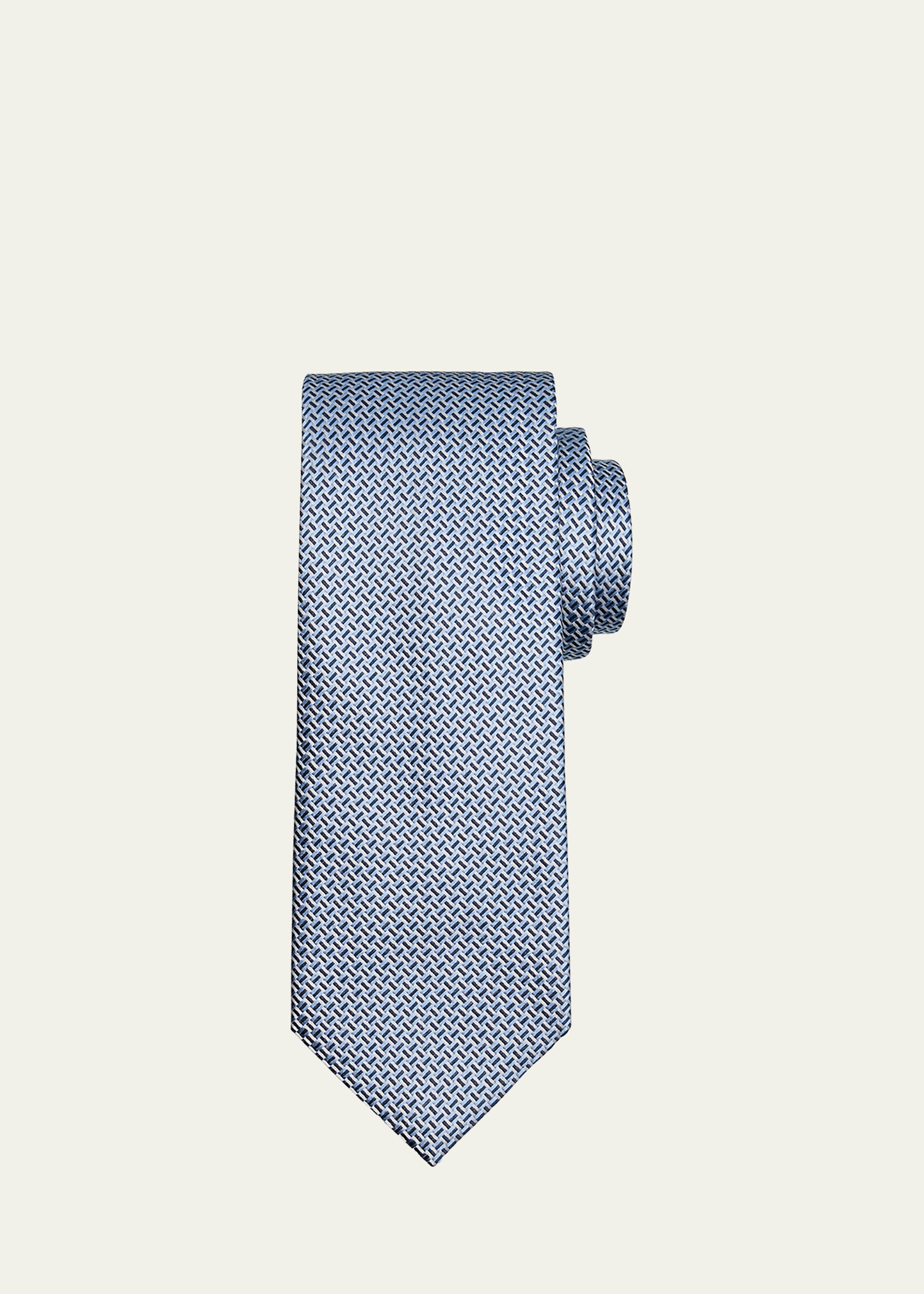 Men's Silk Jacquard Basketweave Tie