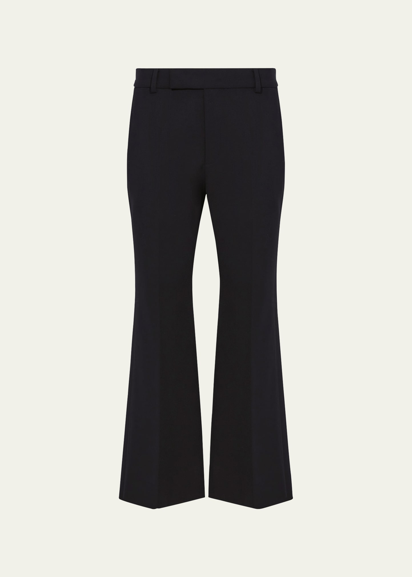 Shop Proenza Schouler Marlene Tropical Wool Kick-flare Pants In Black