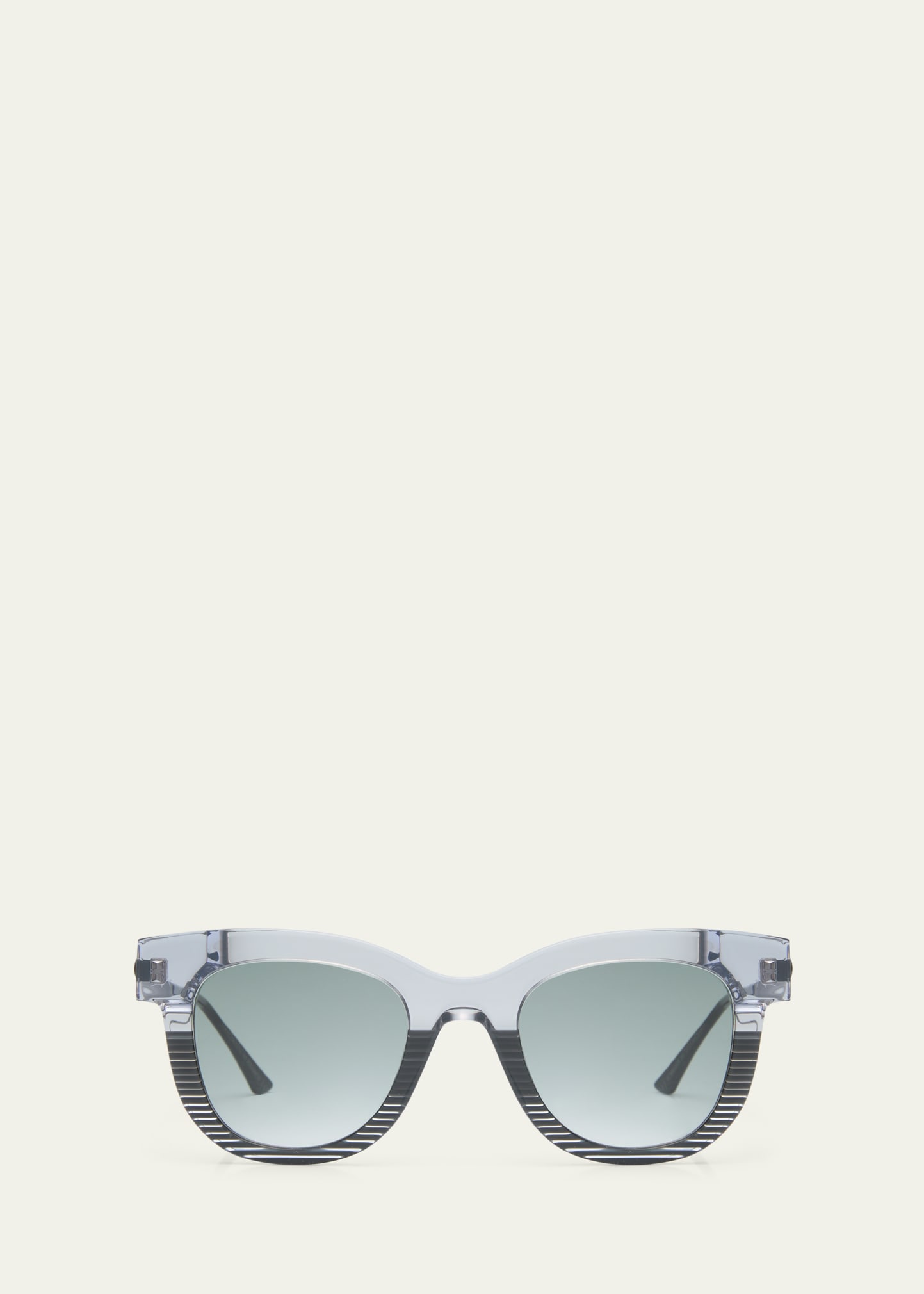 Thierry Lasry Sexxxy 5024 Acetate & Metal Cat-eye Sunglasses In Black
