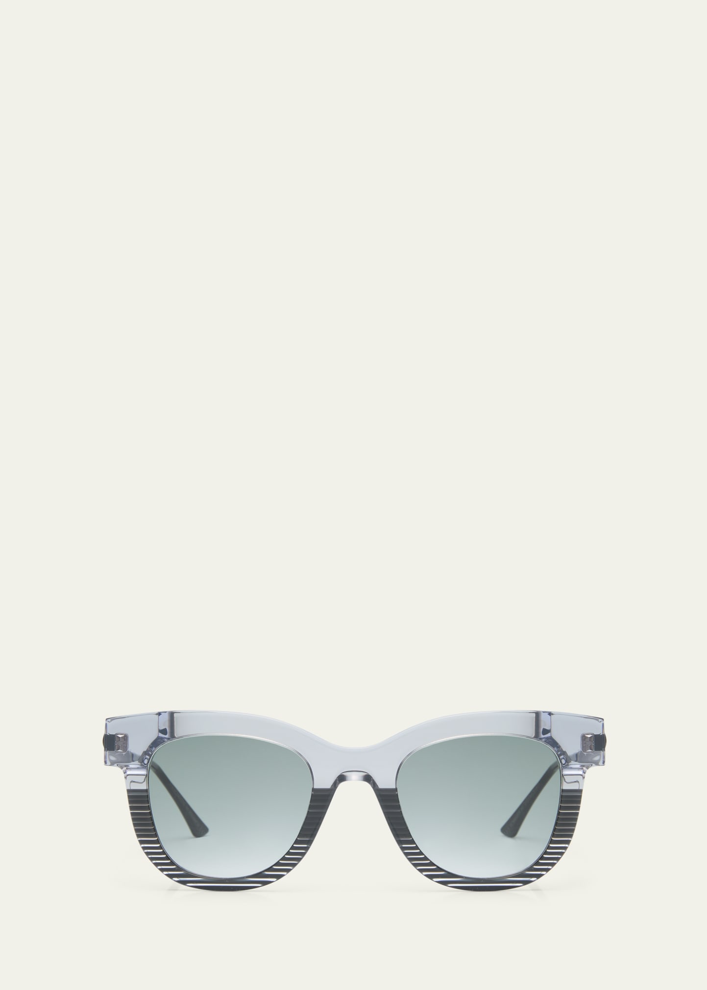 Thierry Lasry Sexxxy 5024 Acetate & Metal Cat-eye Sunglasses In Black