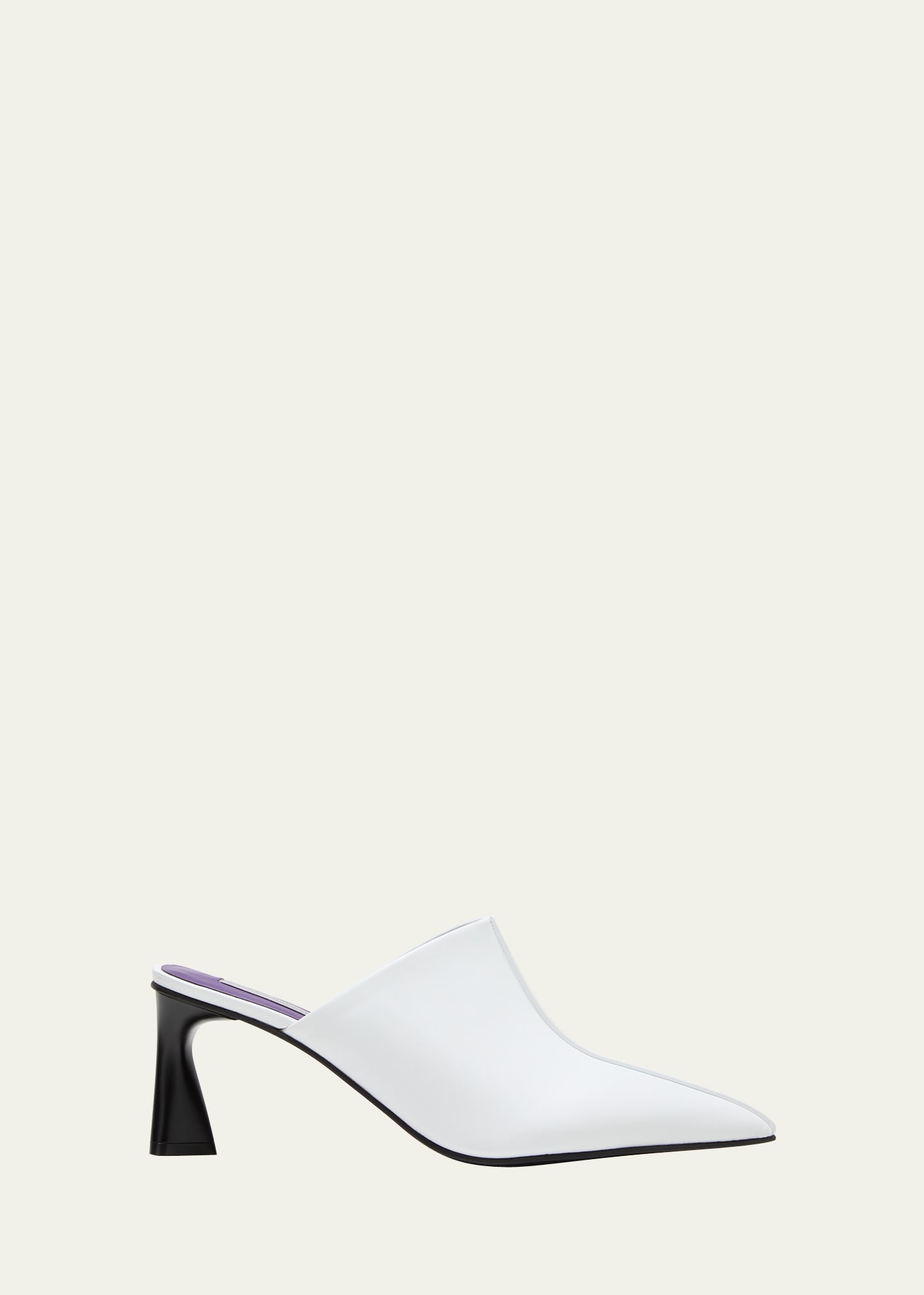 Stella Mccartney Elsa Eco Alter Mat Pointed Mules In White