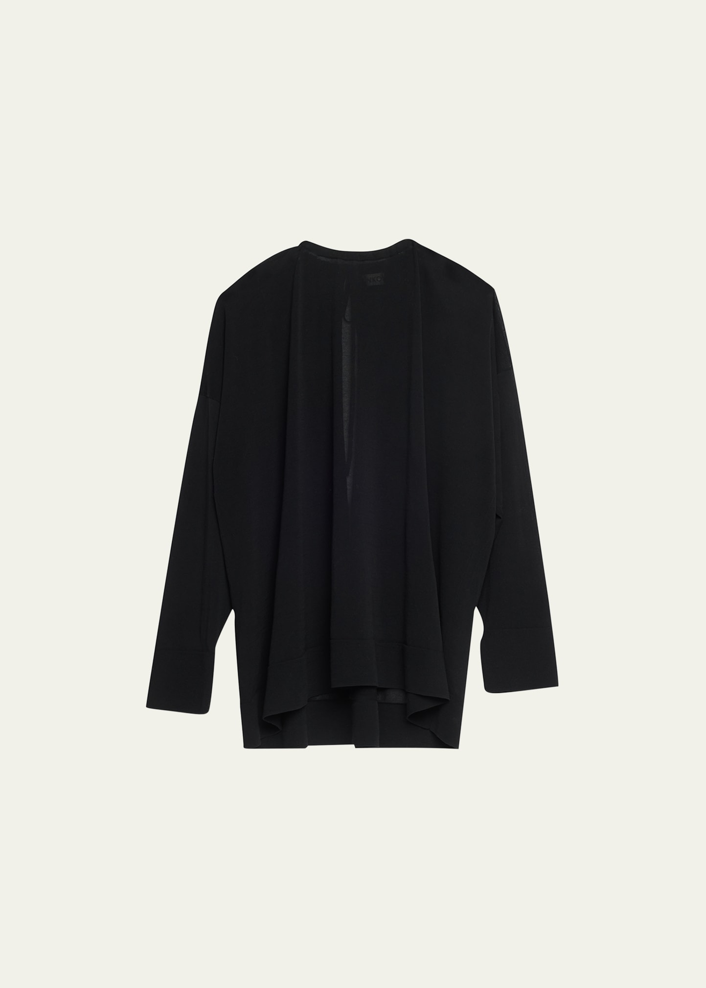 Zankov Sandrine Oversized Drawstring Tunic Pullover In Black