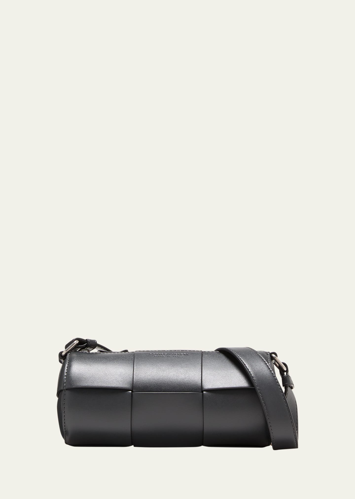 Men's Canette Intreccio Leather Crossbody Bag