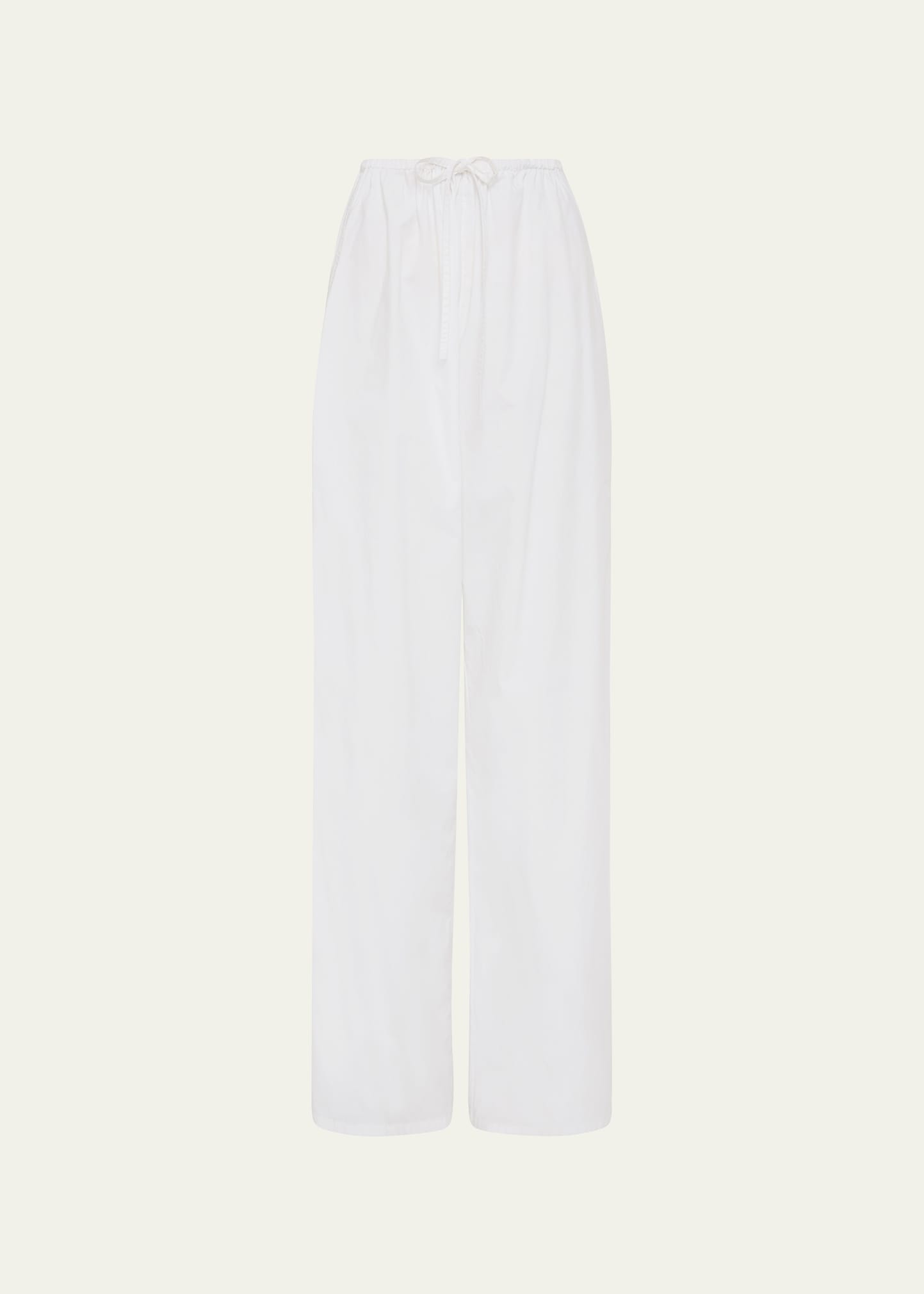 Matteau Cotton Drawstring Pants In White